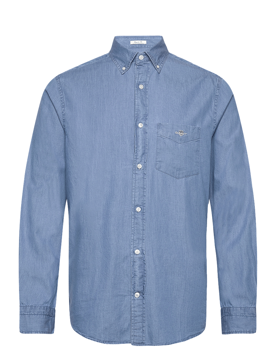 Gant - REG INDIGO BD - teksasärgid - semi light blue - 1