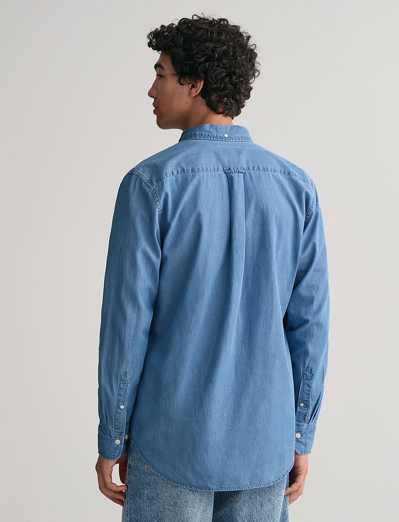 GANT - REG INDIGO BD - basic-hemden - semi light blue - 3