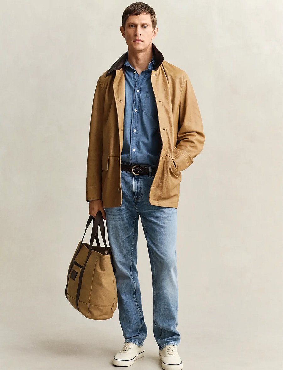 Gant - REG INDIGO BD - teksasärgid - semi light blue - 5