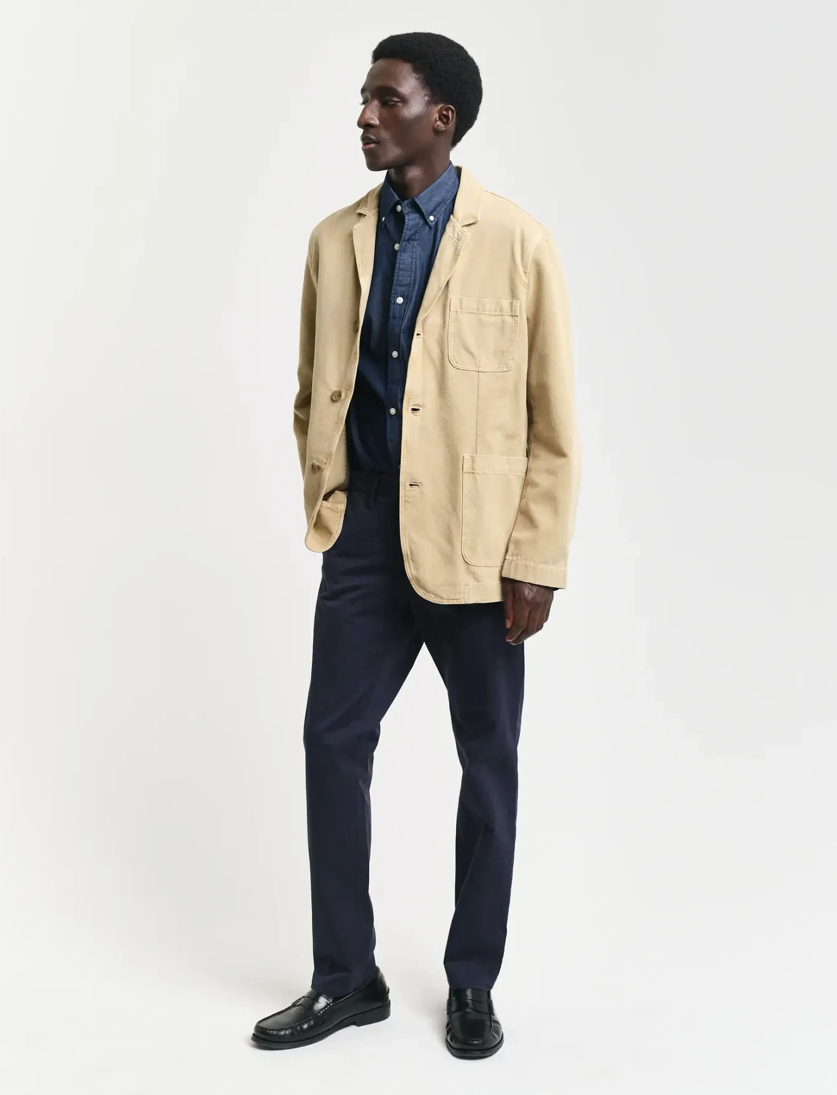 Gant - SLIM INDIGO BD - denimskjorter - dark indigo - 5