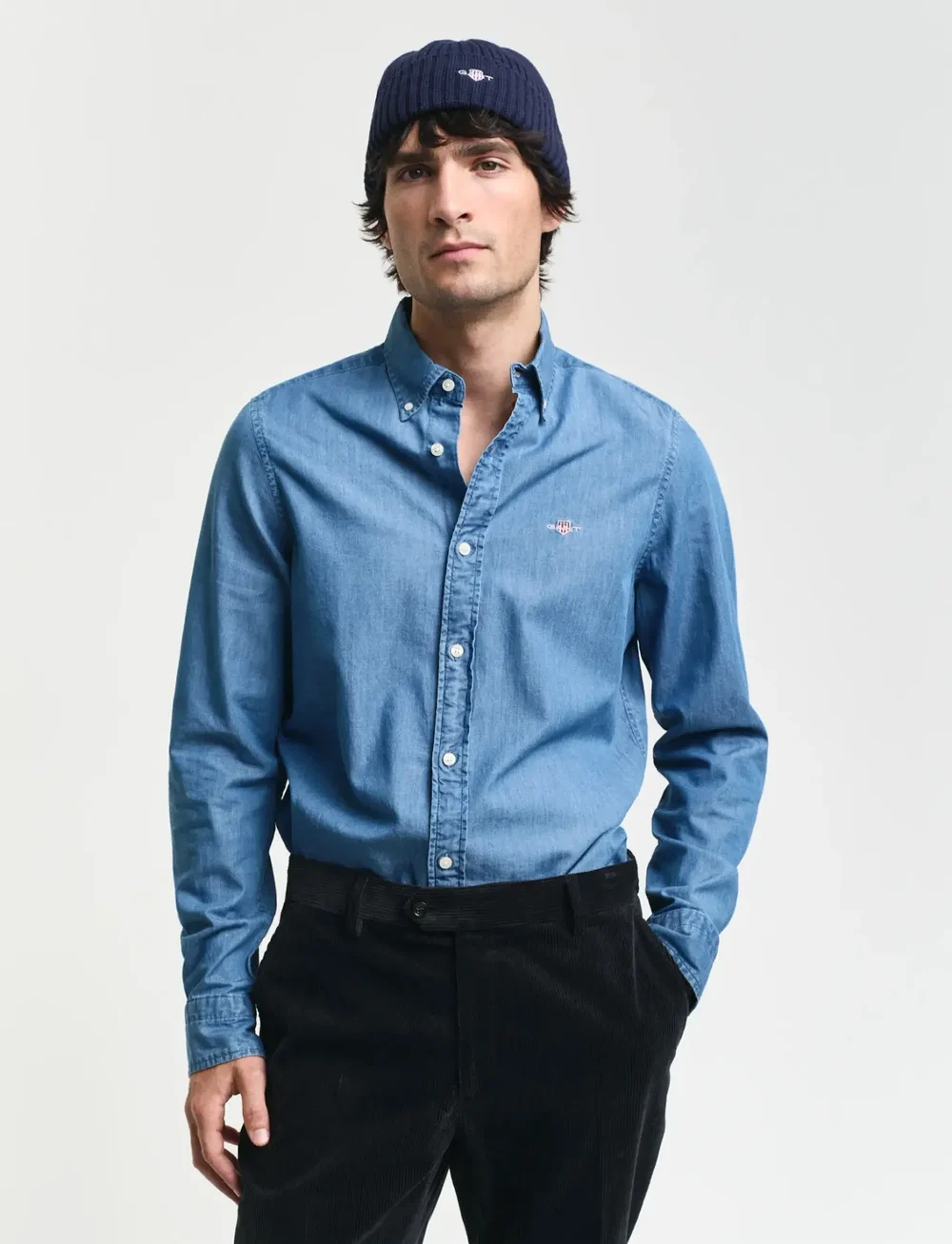 GANT - SLIM INDIGO BD - basic-hemden - semi light blue - 0