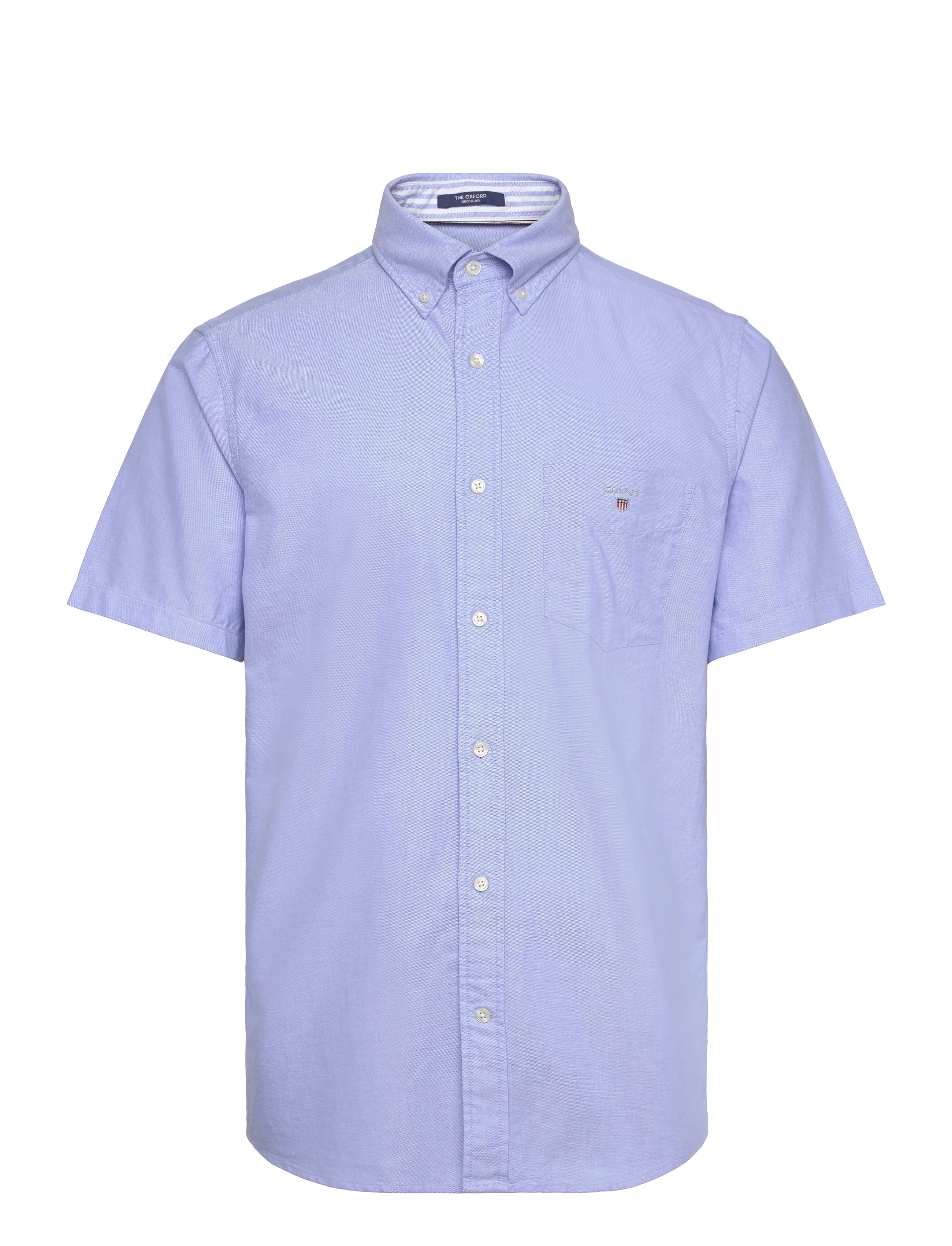 Gant REG OXFORD O.SHIELD SS SHIRT - Skjortor - CAPRI BLUE / blue