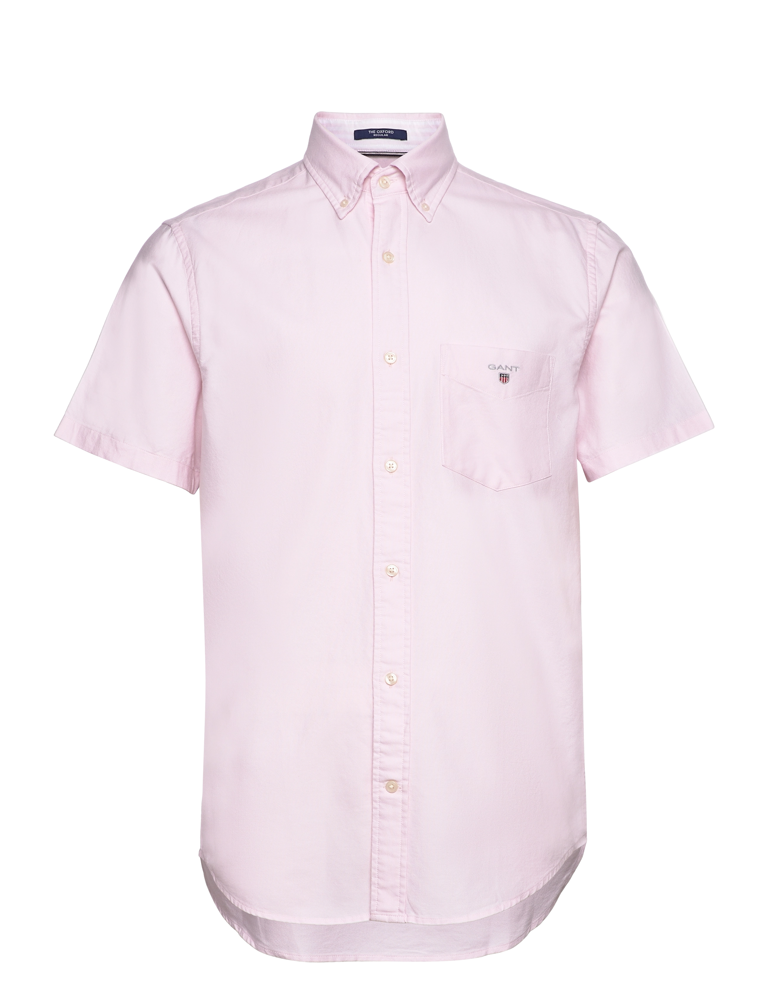 Gant REG OXFORD O.SHIELD SS SHIRT - Skjorter - LIGHT PINK / pink/rose
