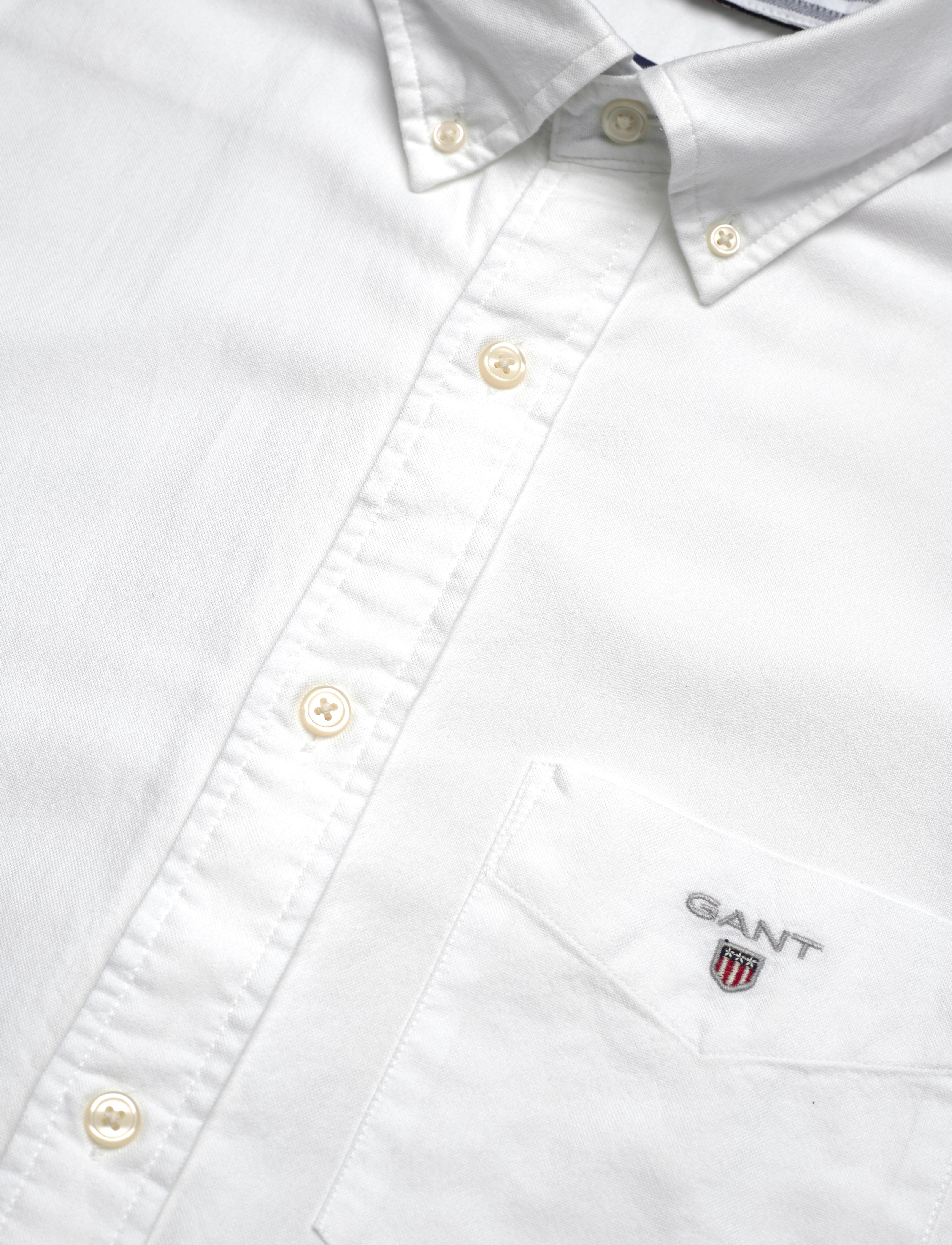Gant - REG OXFORD O.SHIELD SS SHIRT - oxford skjorter - white - 2