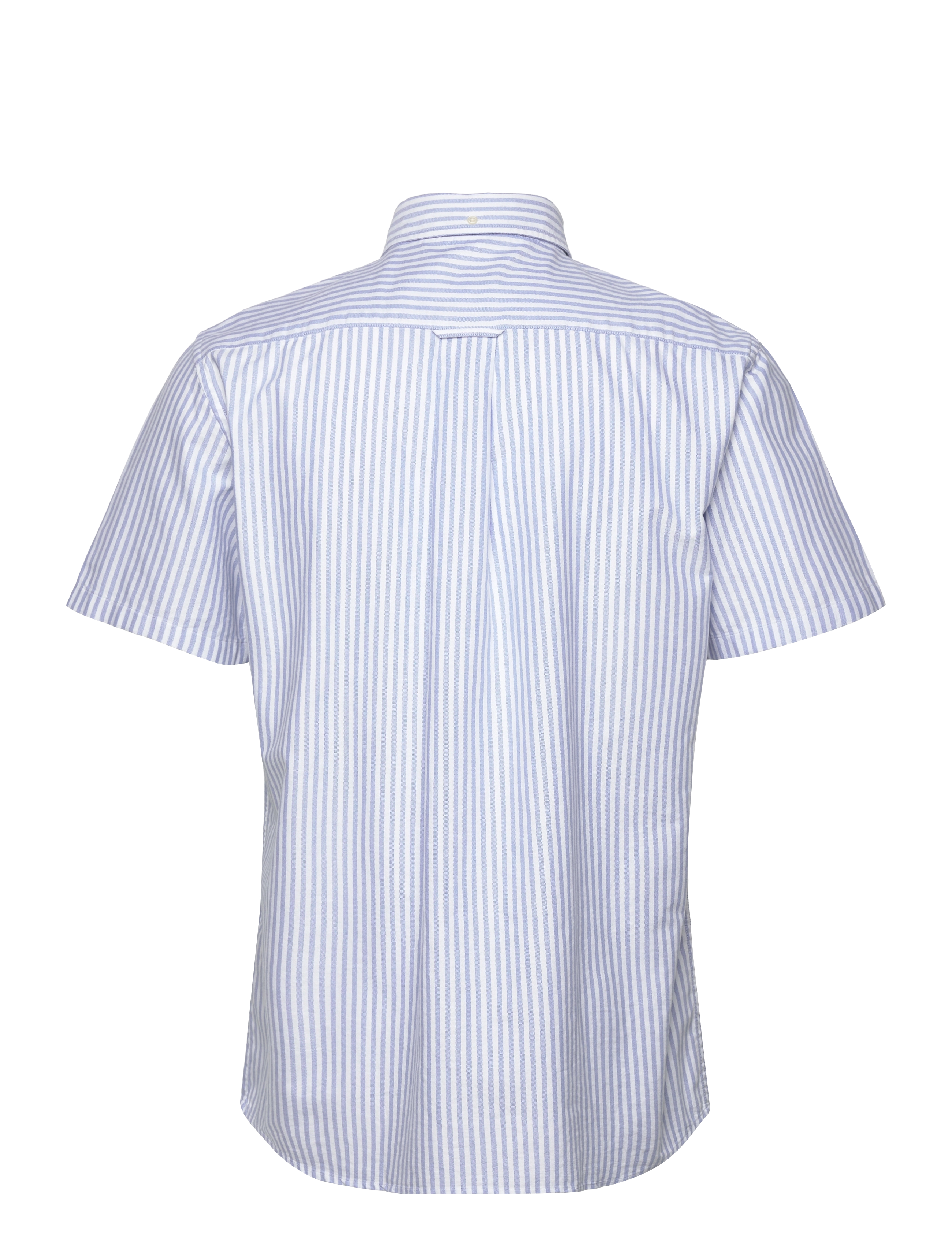 Gant - REG OXF STRIPE O.SHIELD SS SHIRT - oxford skjorter - capri blue - 1