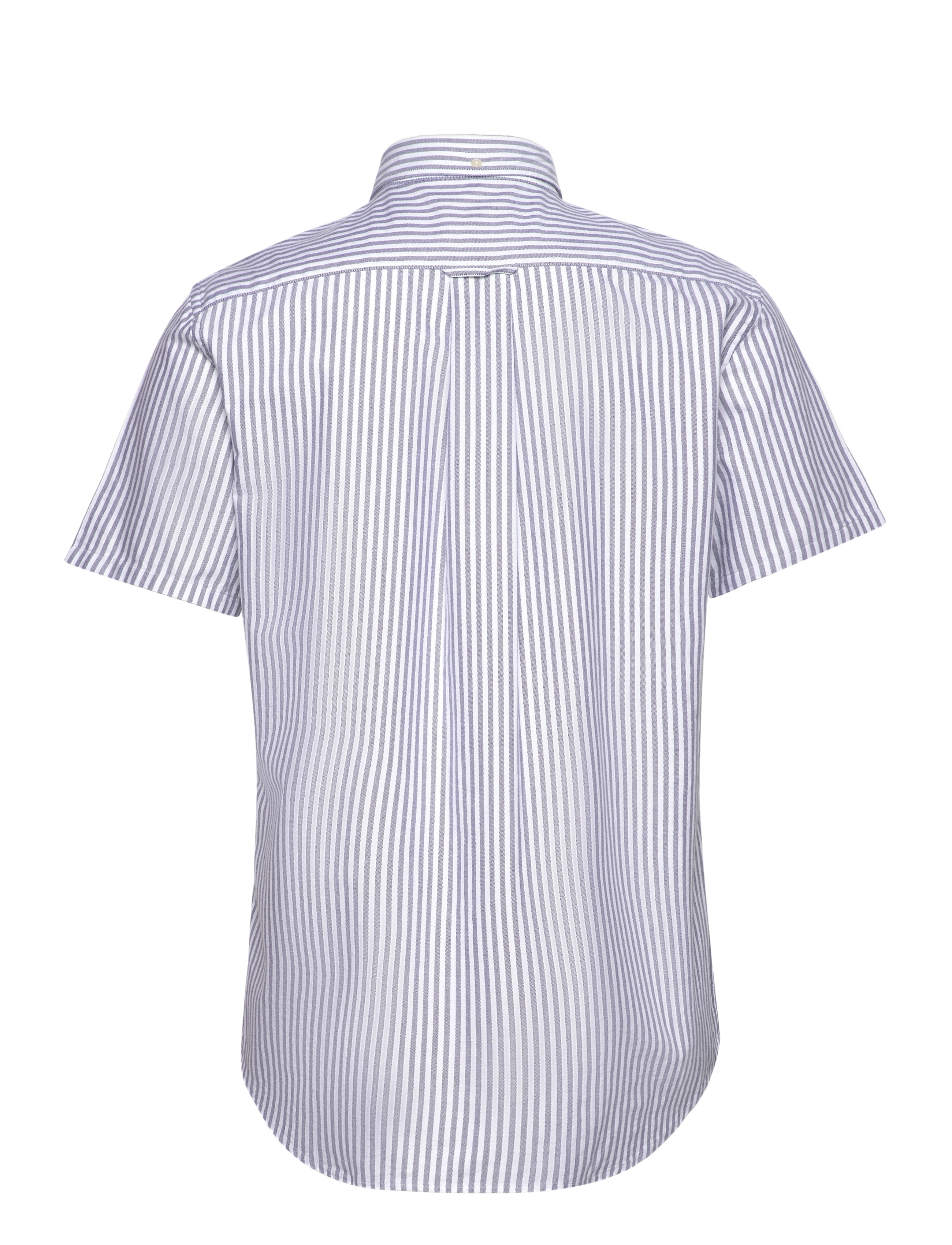 Gant - REG OXF STRIPE O.SHIELD SS SHIRT - oxford skjorter - evening blue - 1