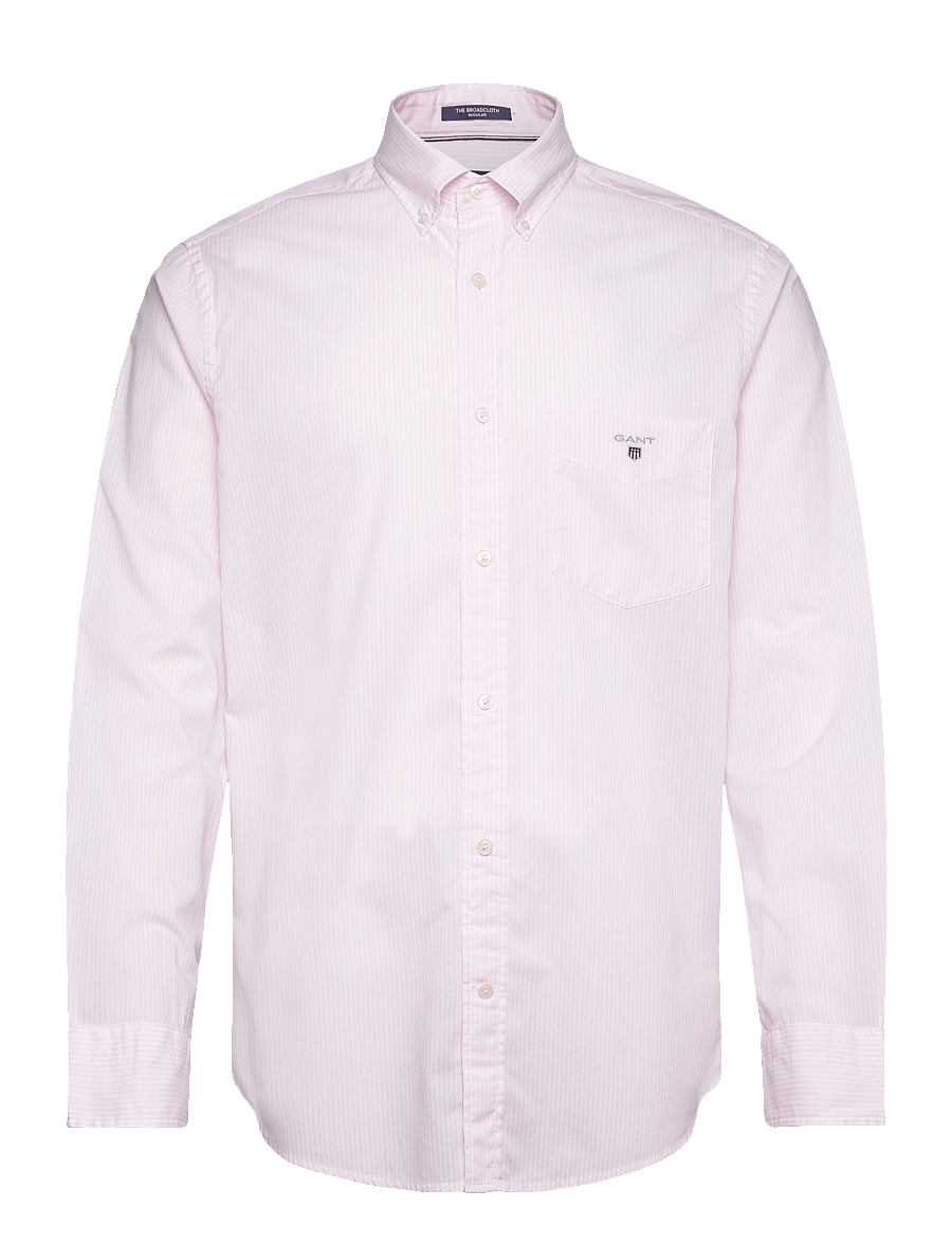 Gant - REG POPLIN STRIPE O.SHIELD SHIRT - light pink - 0
