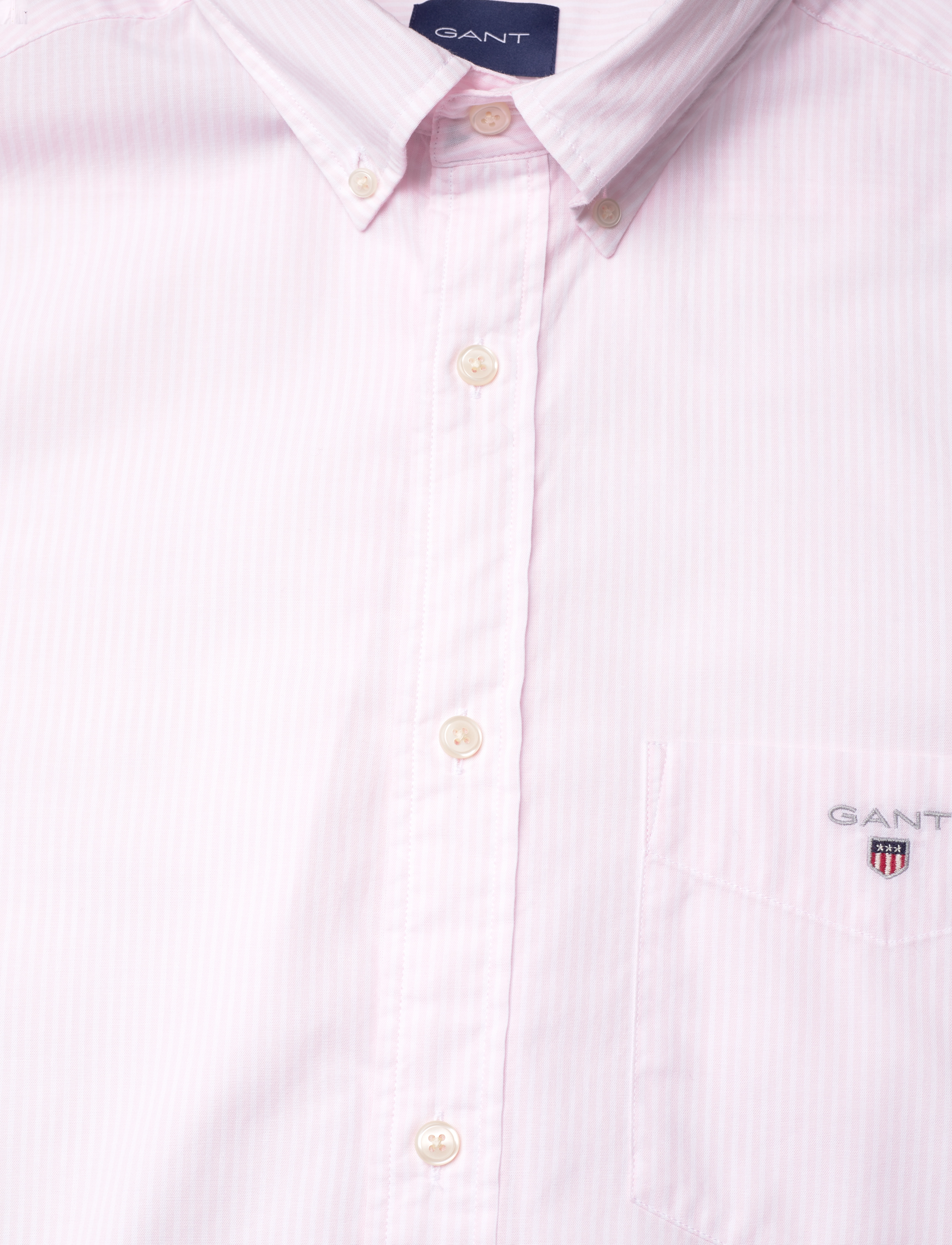 Gant - REG POPLIN STRIPE O.SHIELD SHIRT - light pink - 2