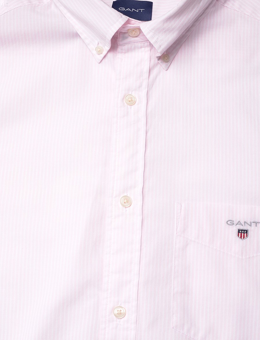 Gant - REG POPLIN STRIPE O.SHIELD SHIRT - light pink - 2