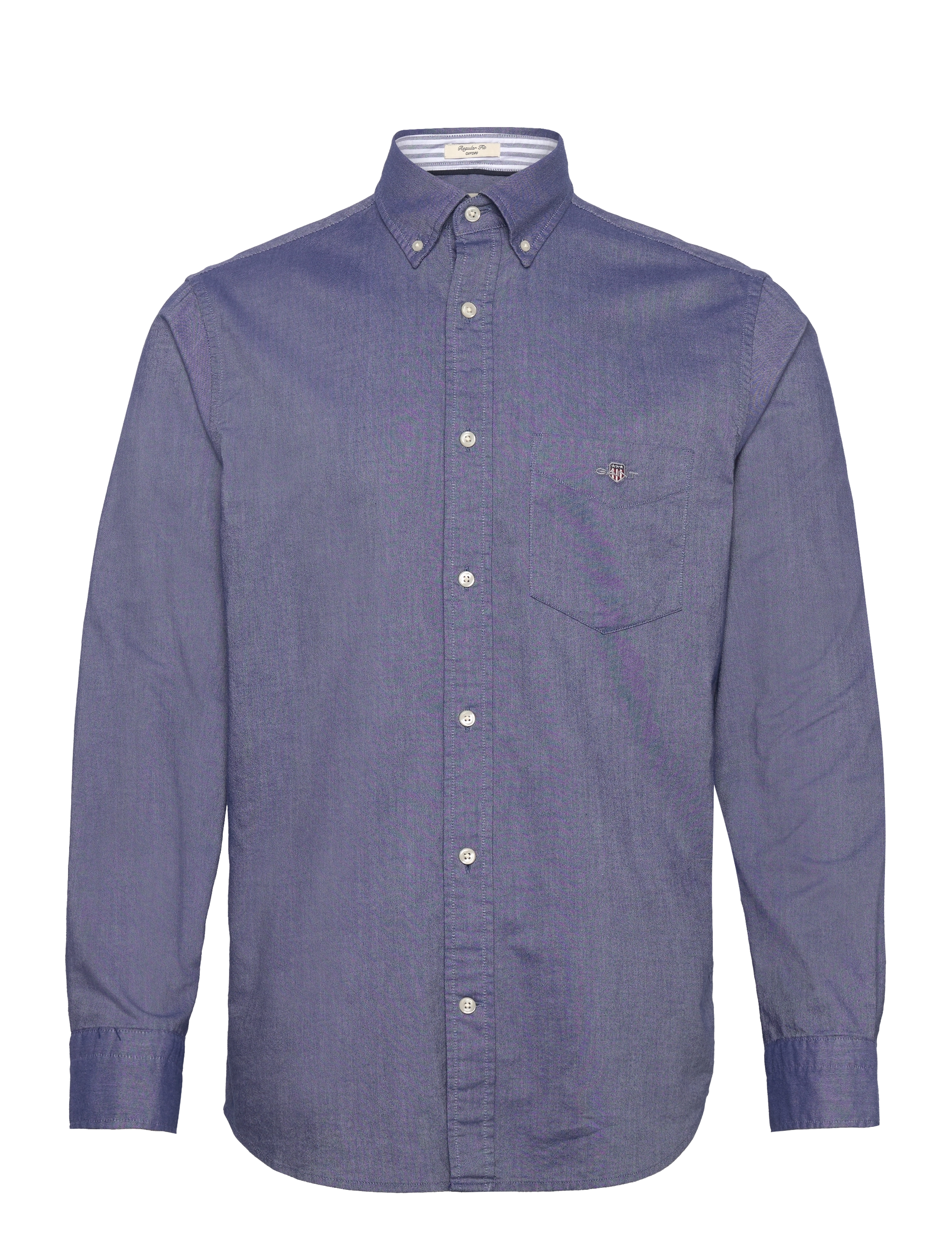 GANT - O1. HEATHER OXFORD CHECK REG BD - evening blue - 1