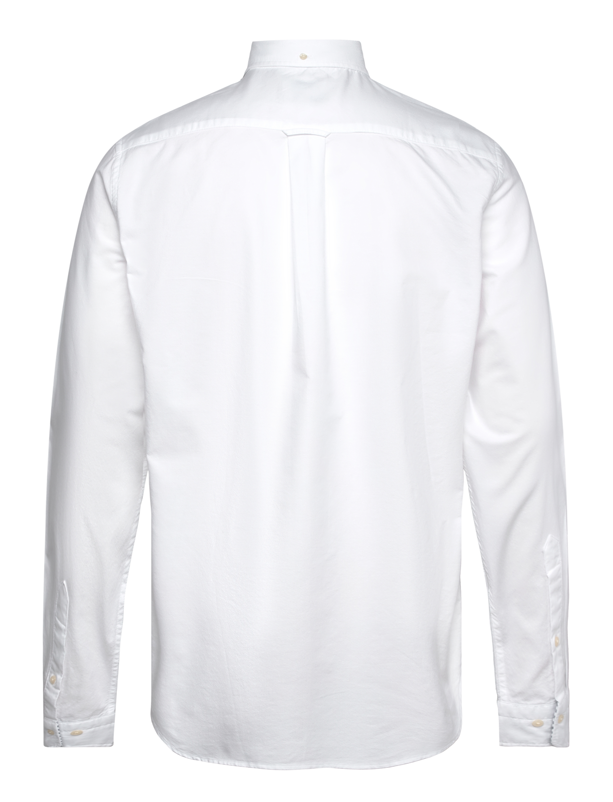 GANT - O1. HEATHER OXFORD CHECK REG BD - white - 2