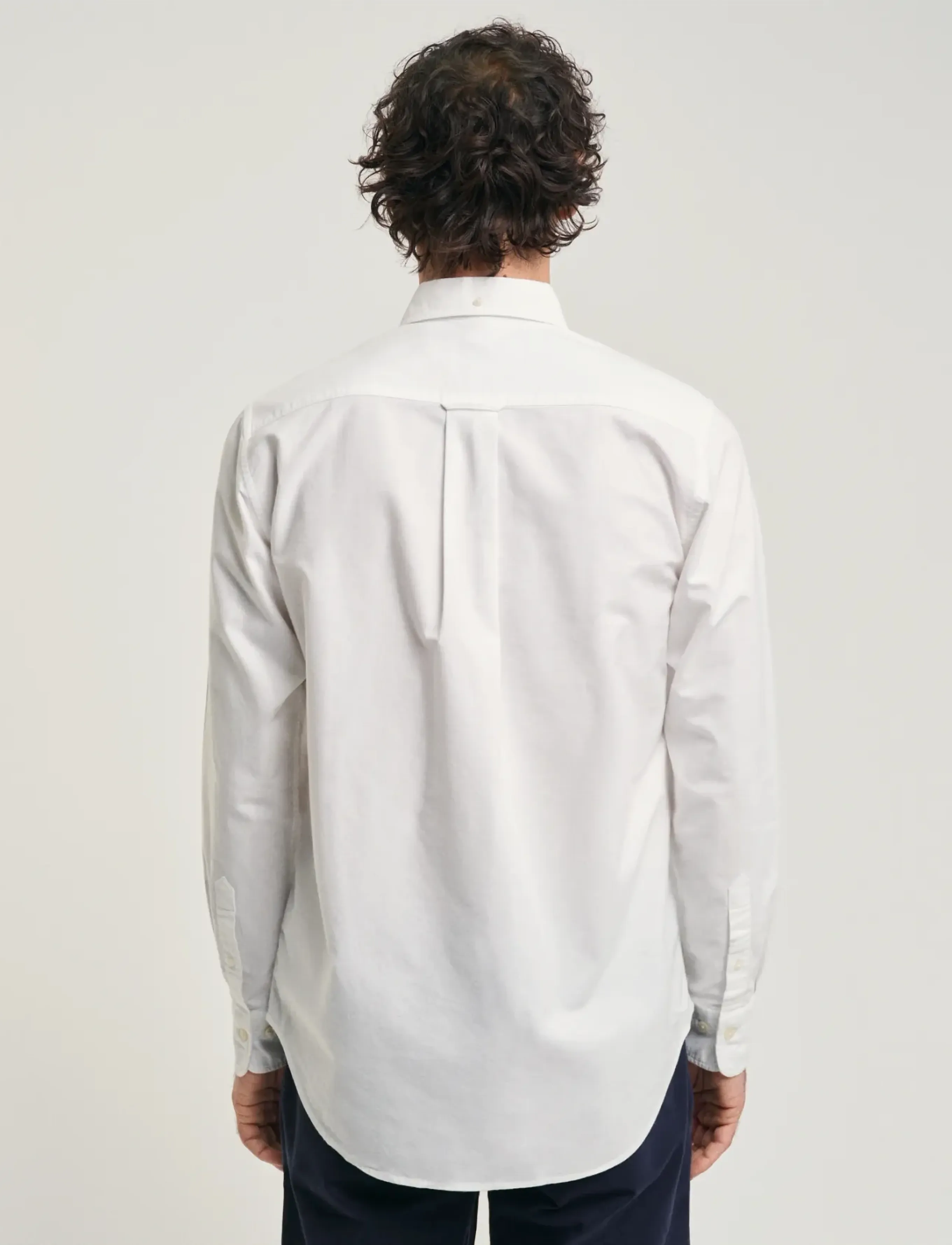 GANT - O1. HEATHER OXFORD CHECK REG BD - white - 3