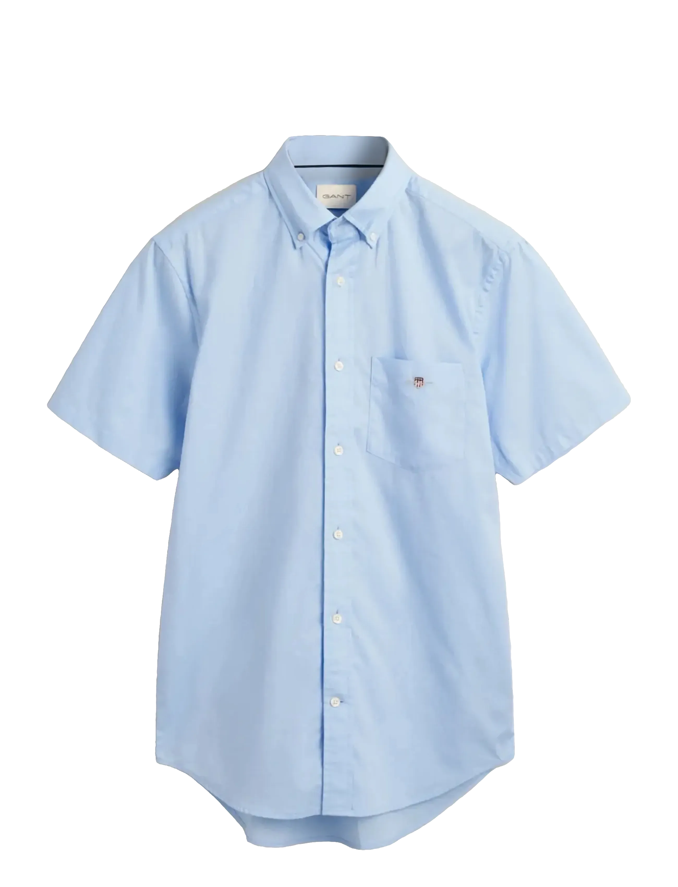 GANT REG POPLIN A.SHIELD SS SHIRT - Kurzarmhemden - CAPRI BLUE / blue