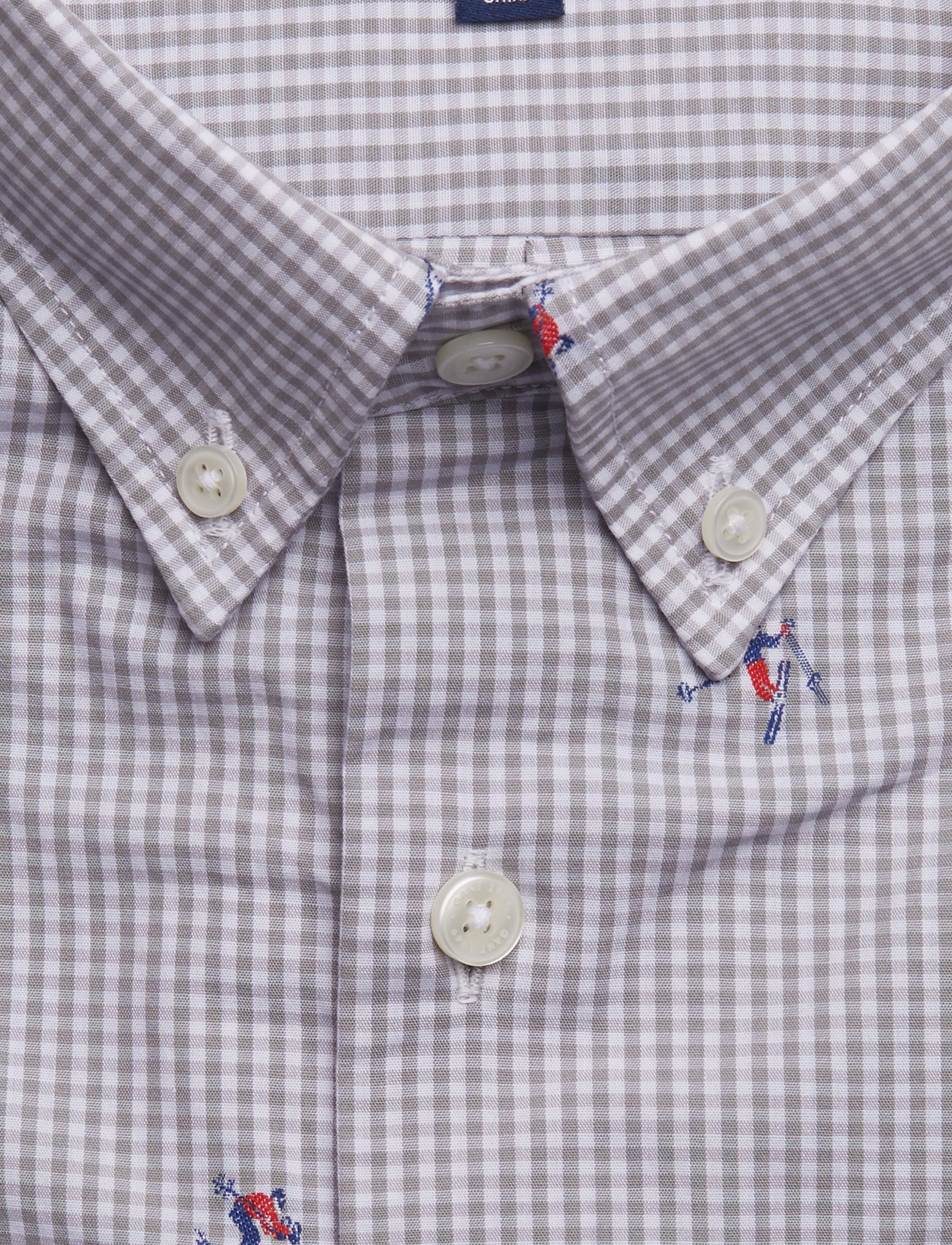 GANT - O1. SKI FIL COUPE REG BD - stone grey - 2