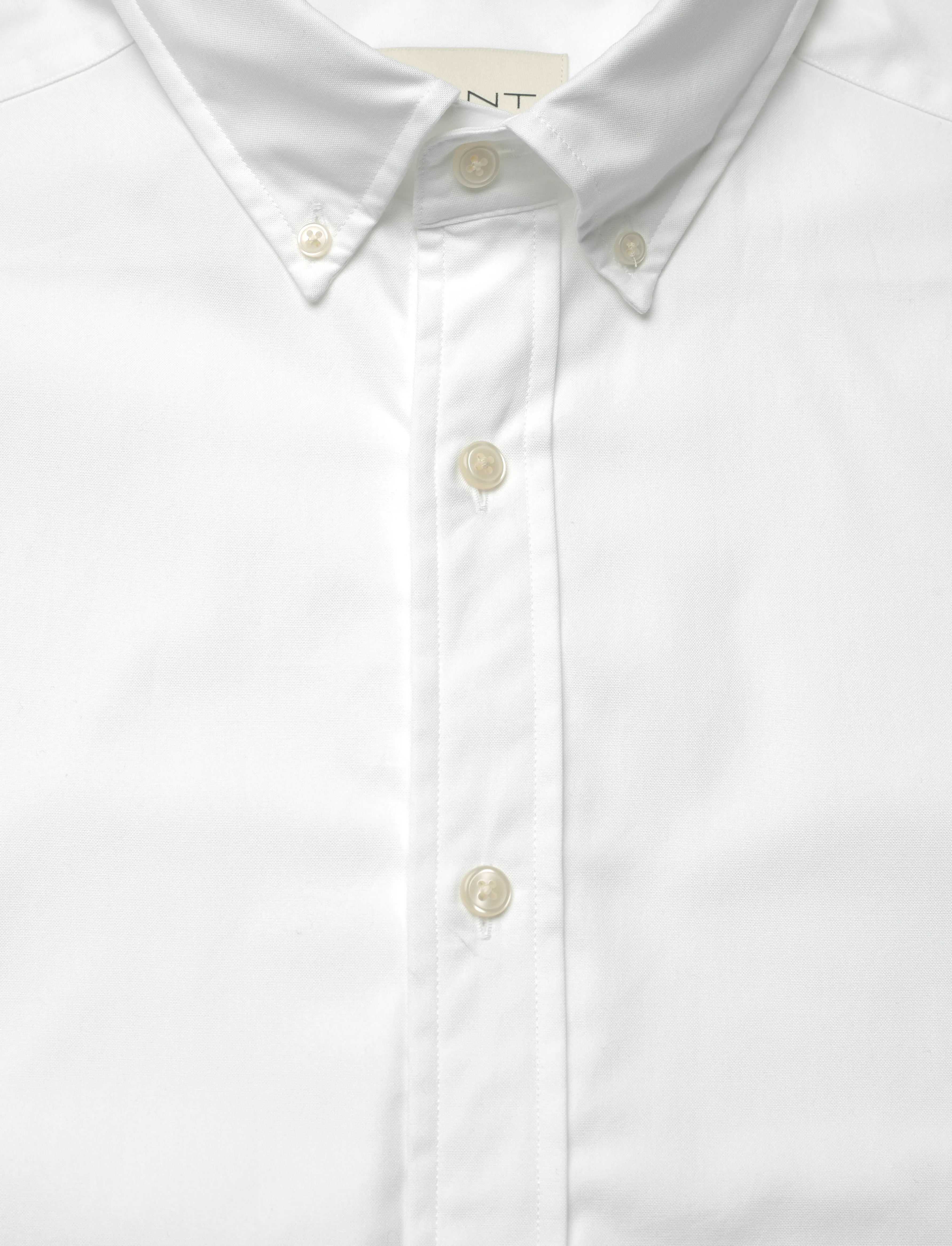 GANT - REG PINPOINT OXFORD SHIRT - white - 2