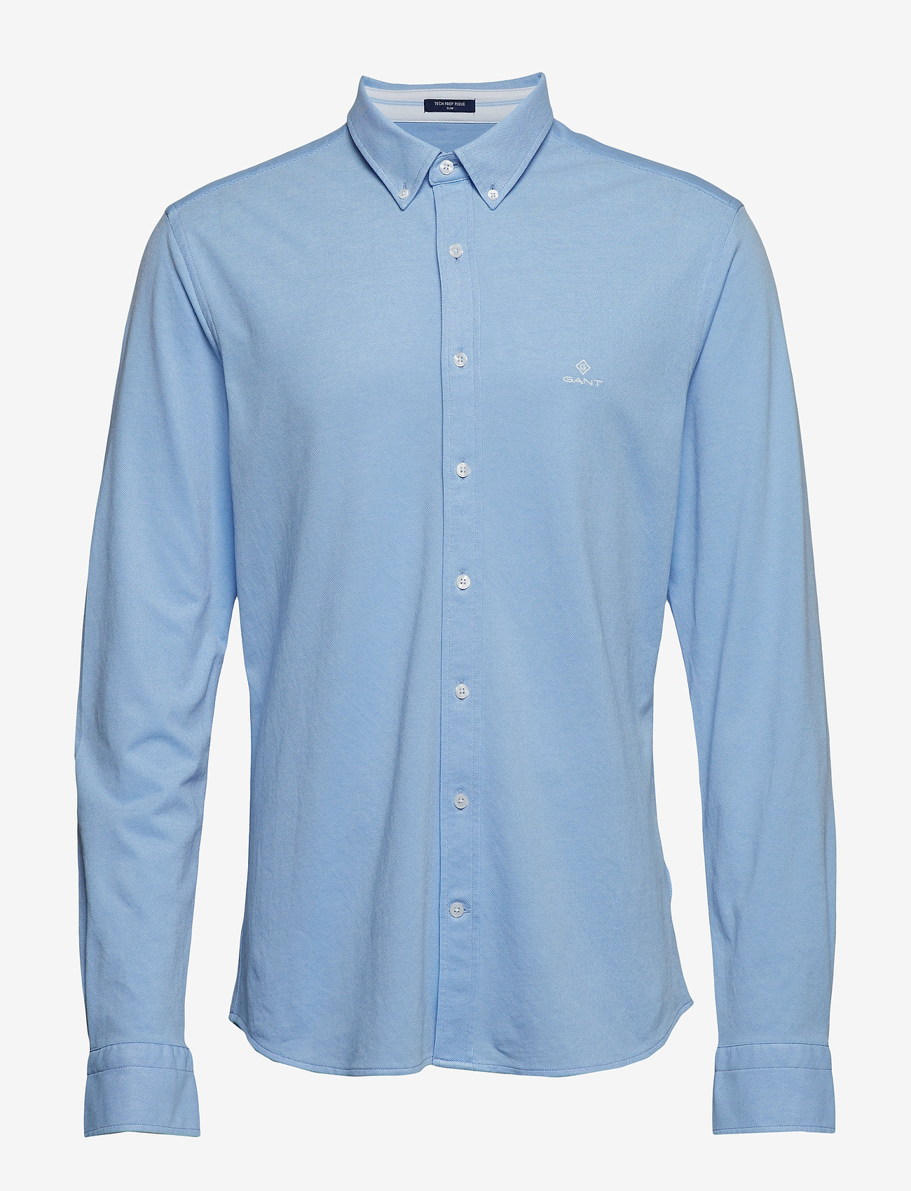 GANT - TP SLIM PIQUE BD - capri blue - 0