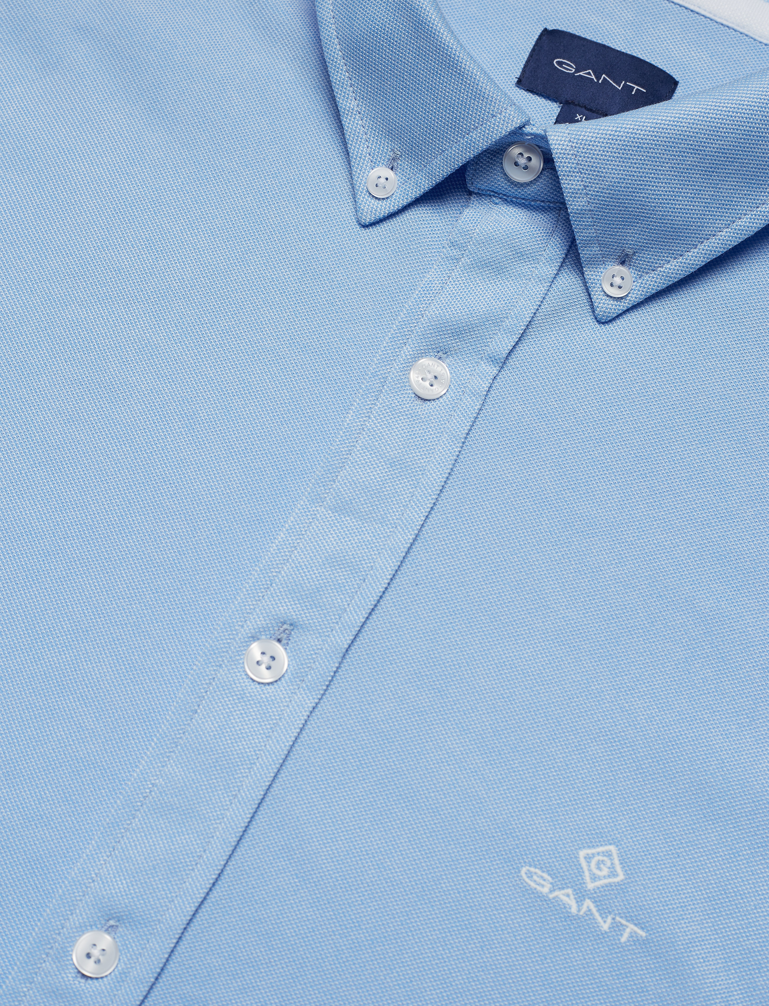 GANT - TP SLIM PIQUE BD - capri blue - 3