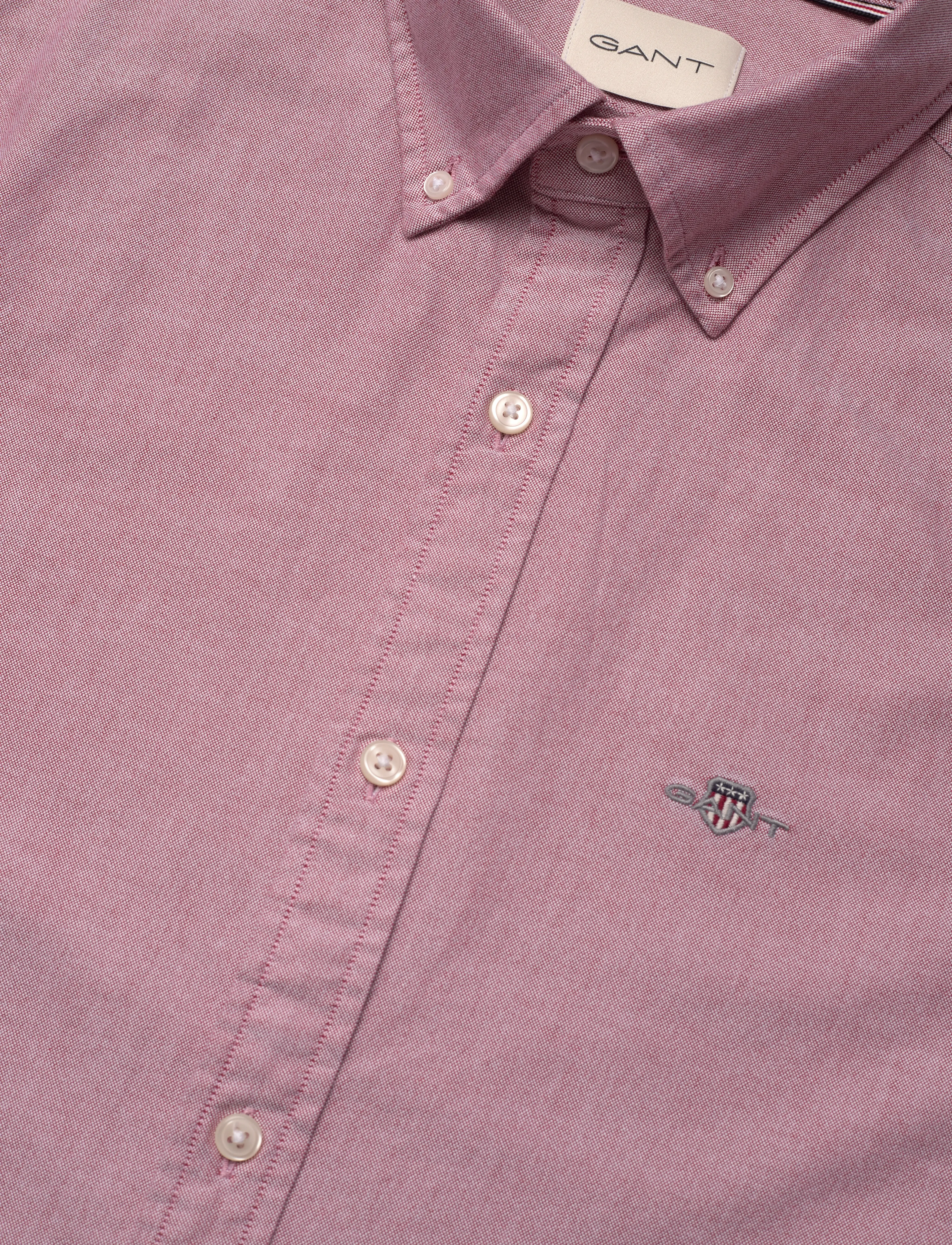 Gant - SLIM OXFORD SHIRT - oxford skjorter - iron red - 3