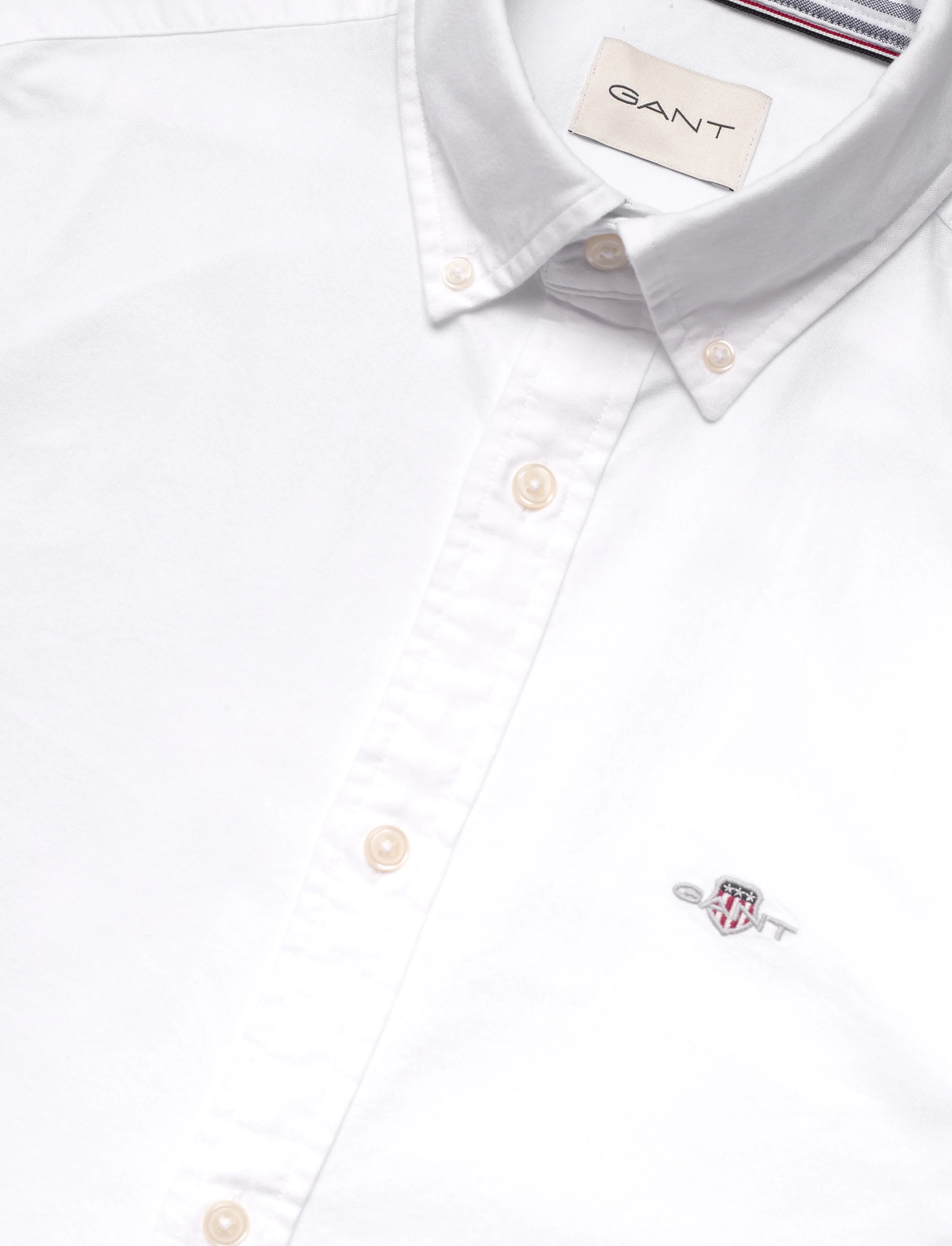 Gant - SLIM OXFORD SHIRT - oxford skjorter - white - 3