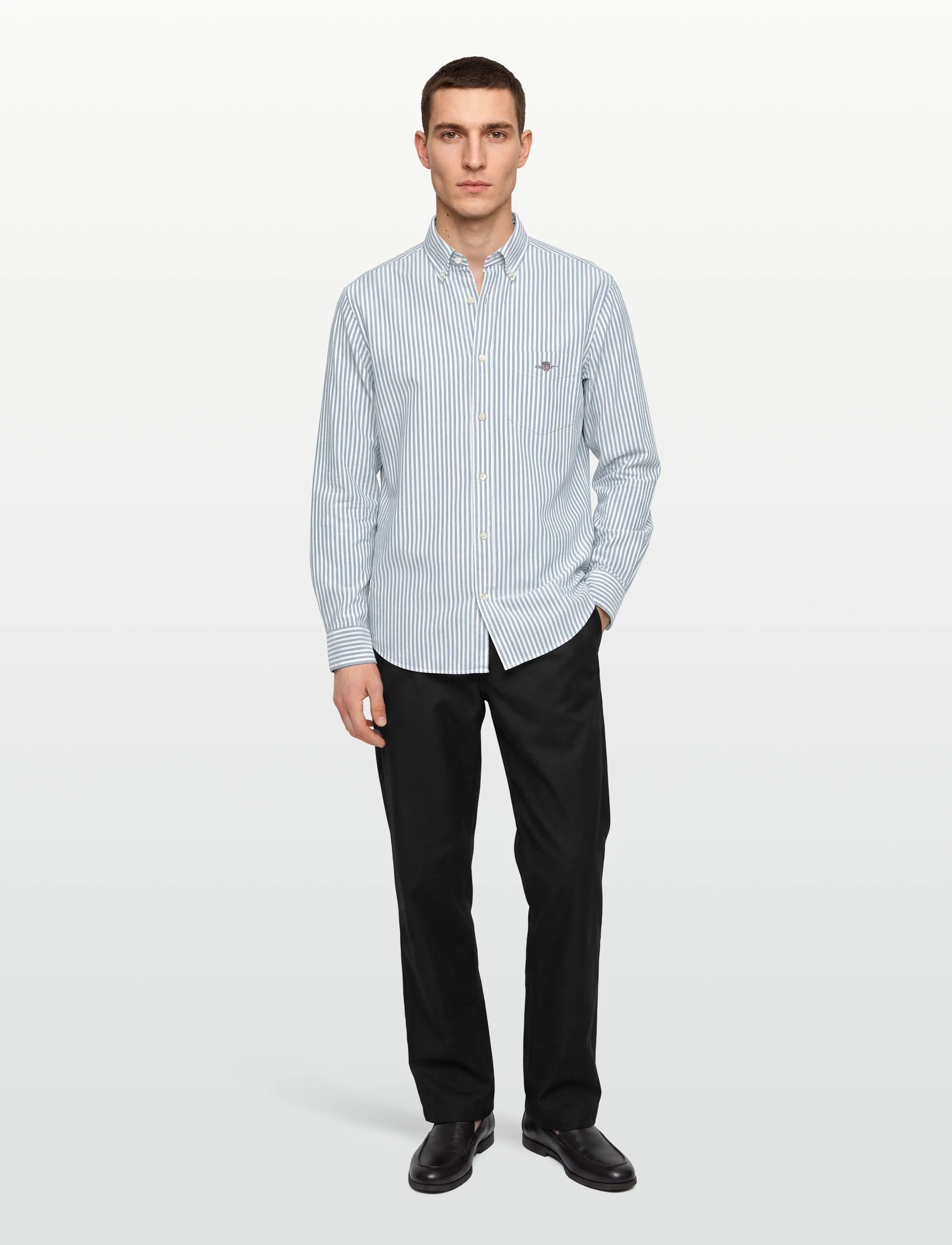 Gant Regular Oxford Shirt, XXL, Green, Shirts > Oxford Shirt, Herre