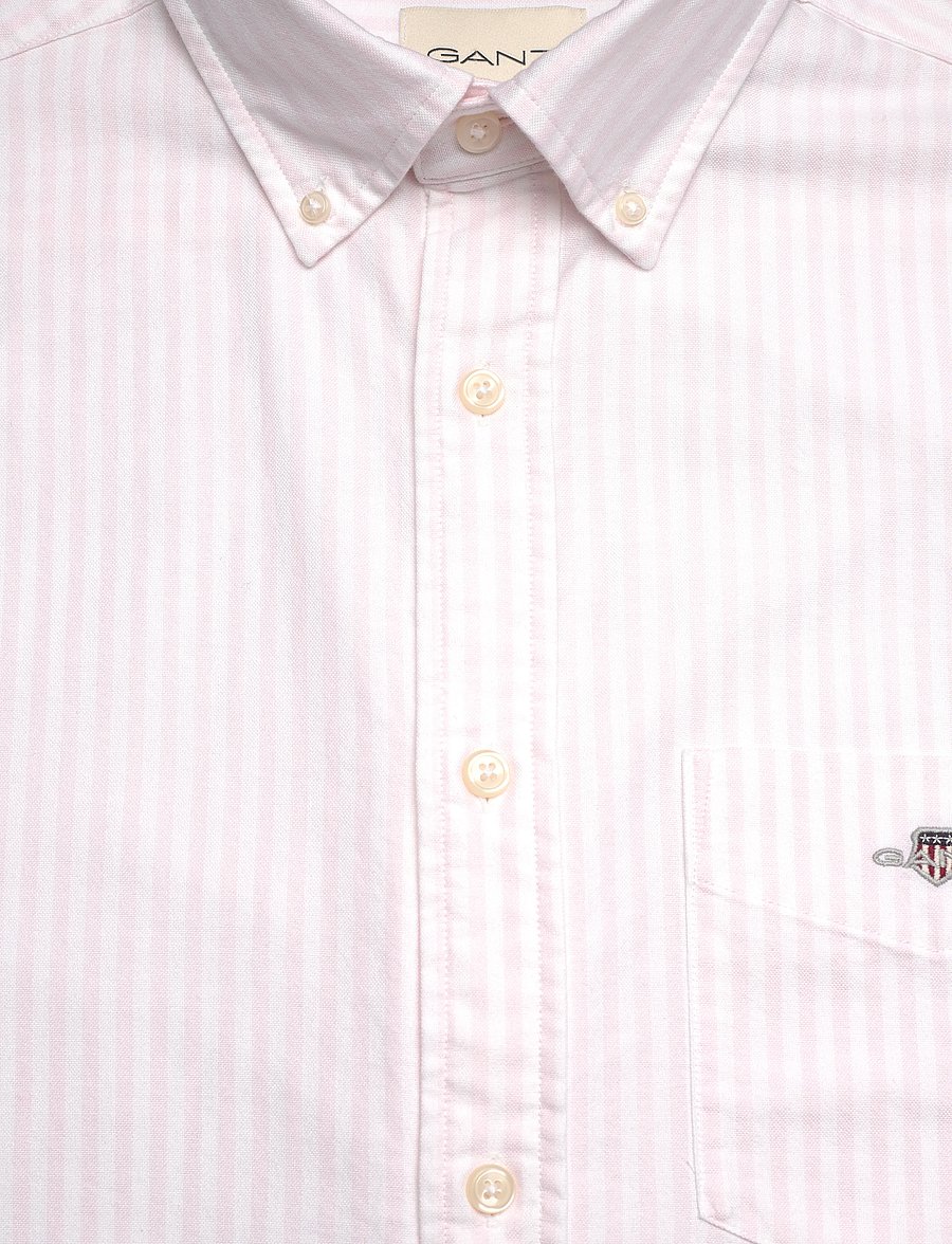 Gant - Regular Oxford Shirt - gestreifte hemden - light pink - 2