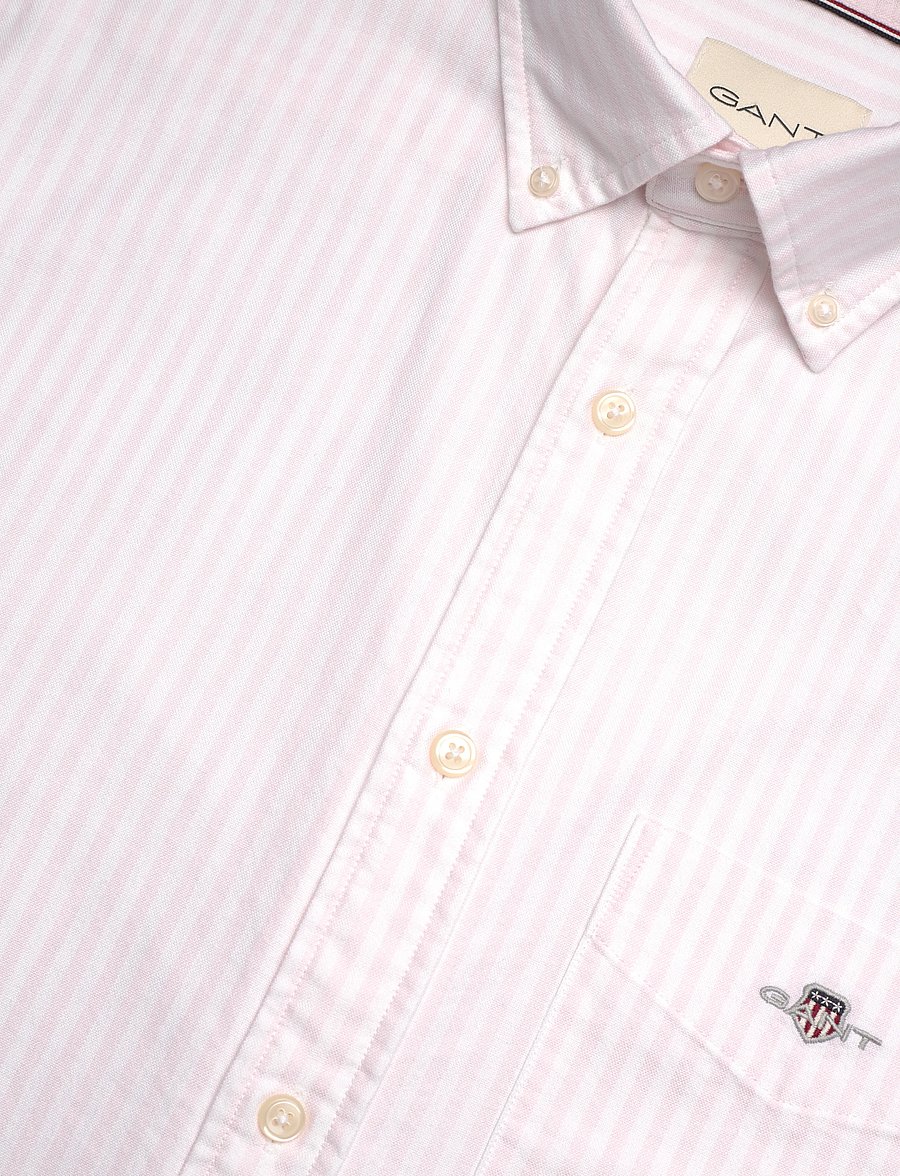 Gant - Regular Oxford Shirt - gestreifte hemden - light pink - 3