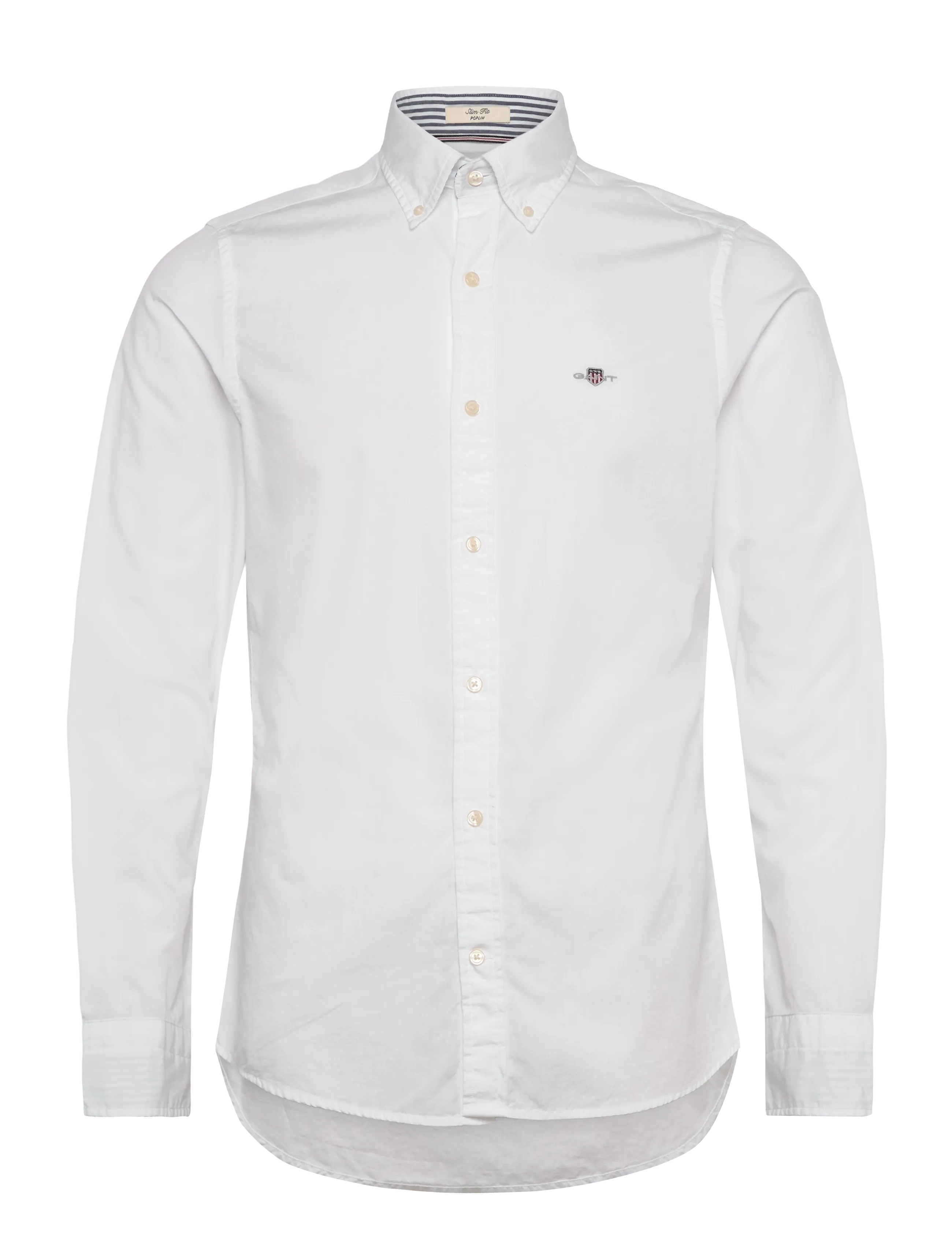 GANT SLIM POPLIN SHIRT - Skjorter - WHITE / white