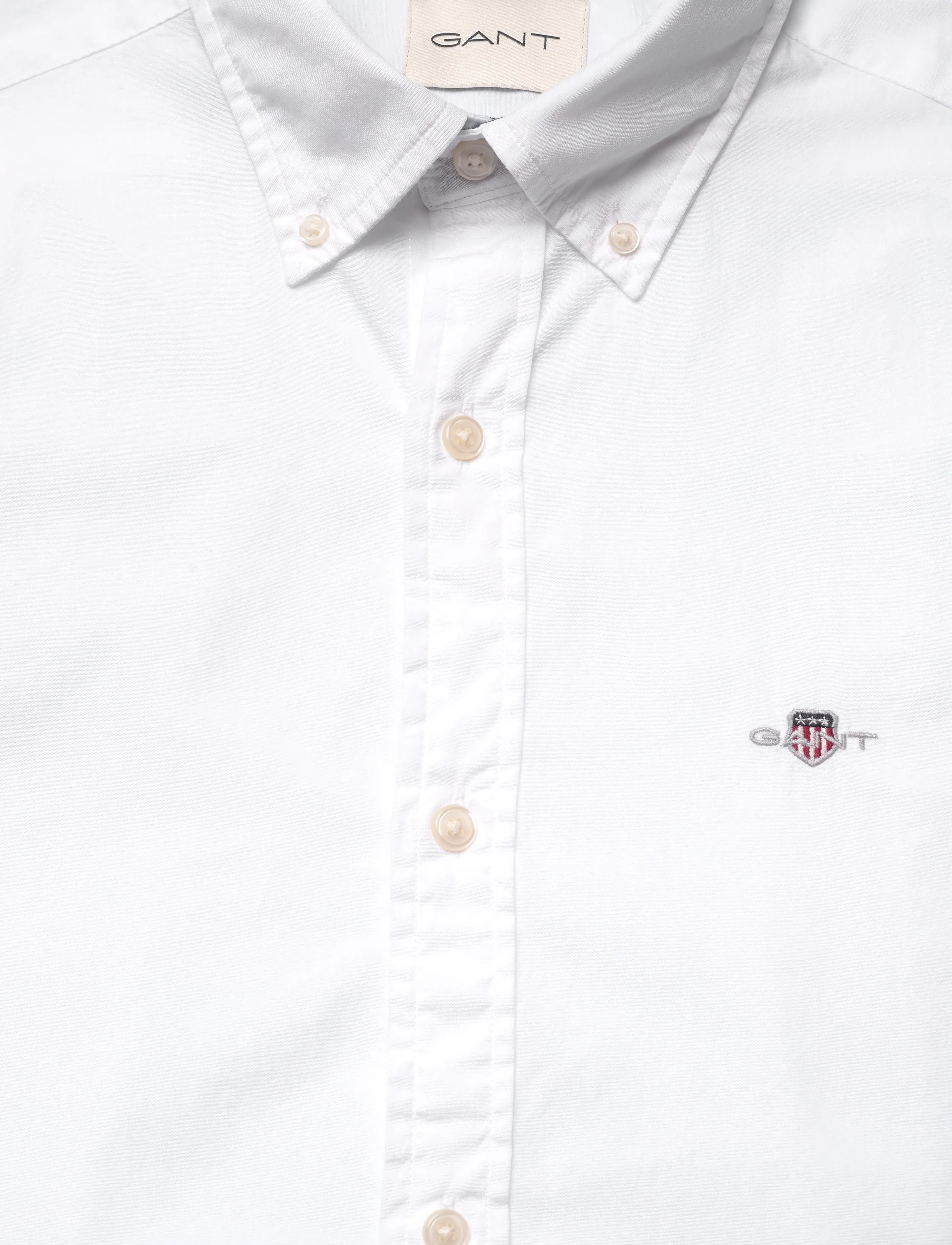 Gant - SLIM POPLIN SHIRT - casual skjorter - white - 2