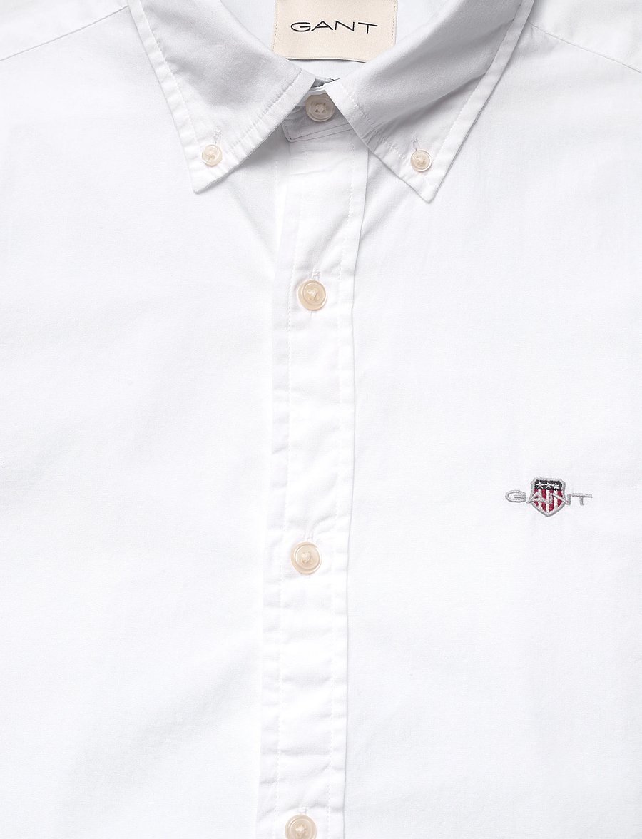 Gant - SLIM POPLIN SHIRT - freizeithemden - white - 2