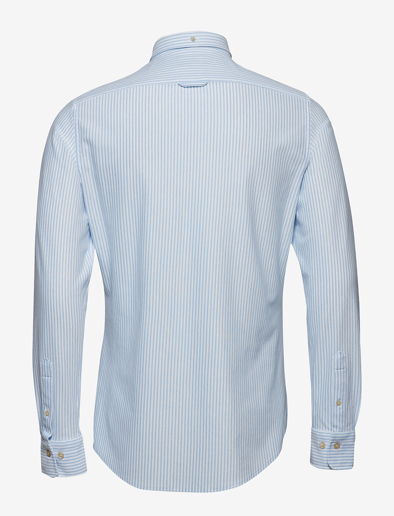 GANT - D1. TP PIQUE STRIPE SLIM BD - capri blue - 1