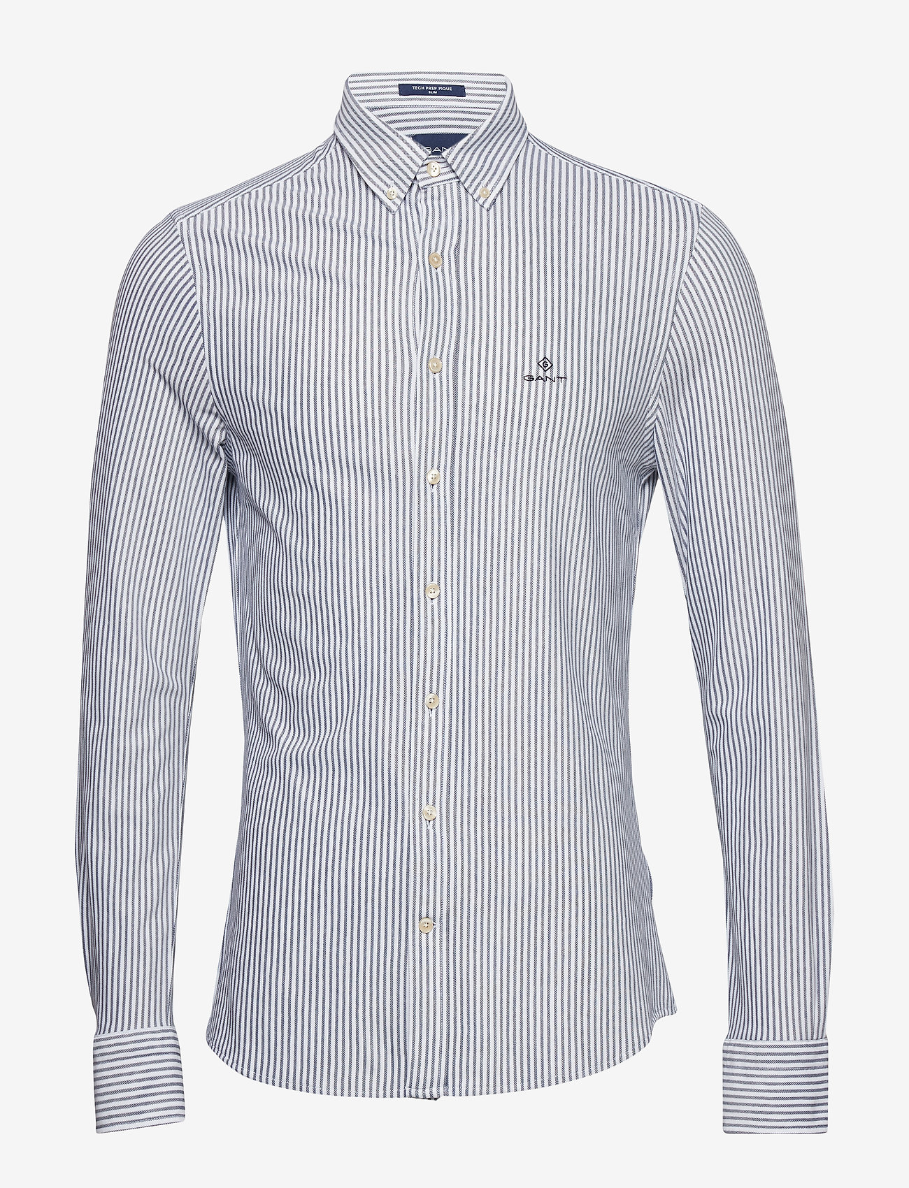 D1. TP PIQUE STRIPE SLIM BD - PERSIAN BLUE