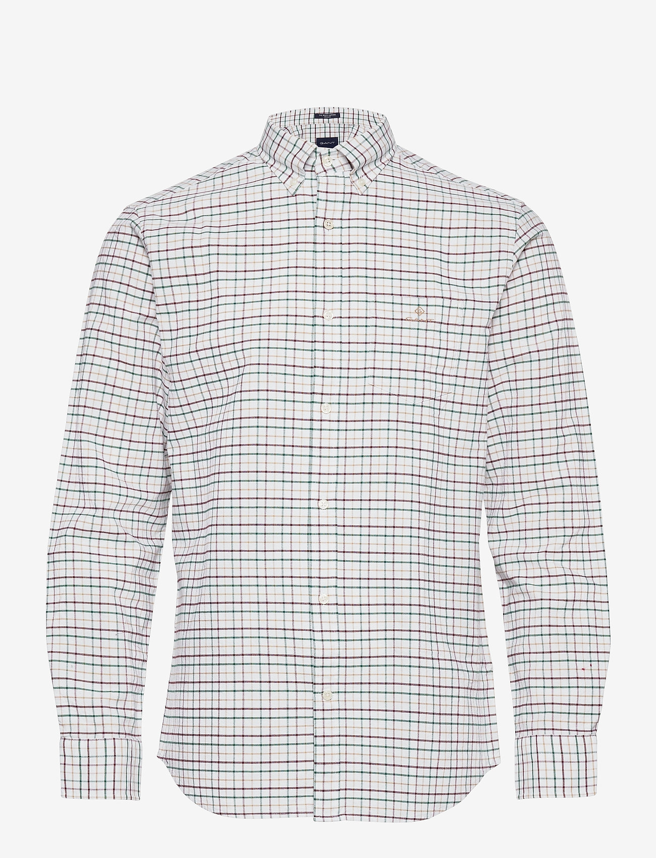 GANT - D1.REG BEEFY OXFORD CHECK BD - ivy green - 0