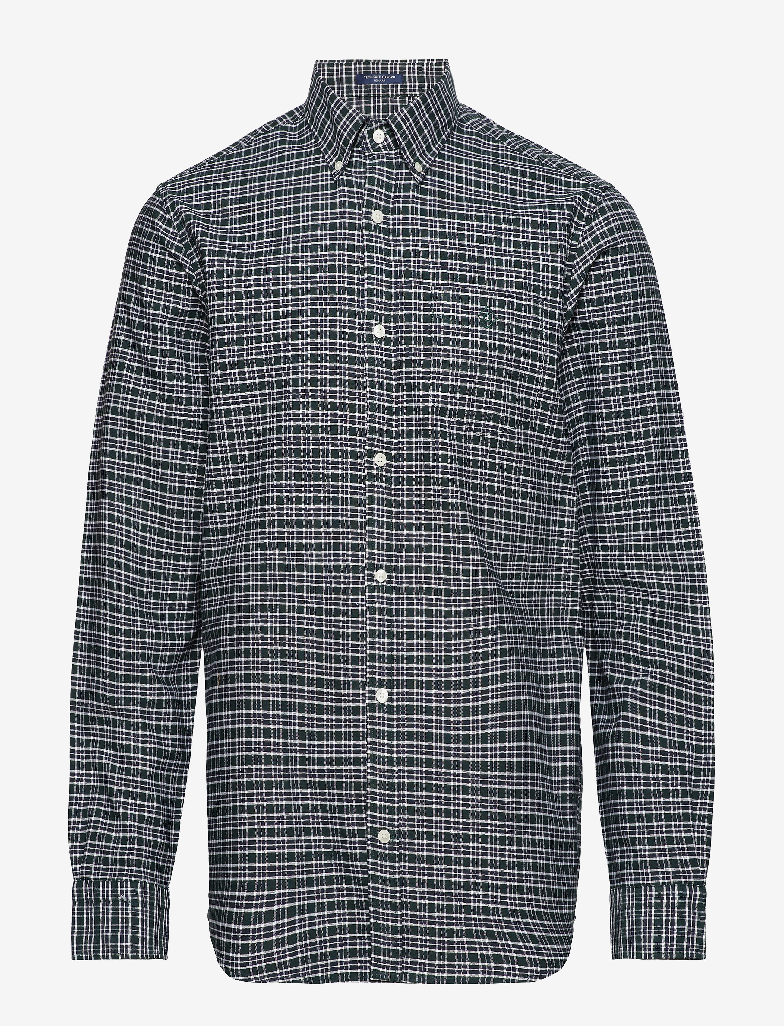 GANT - O1. TP B OXFORD FALL CHECK REG BD - tartan green - 0