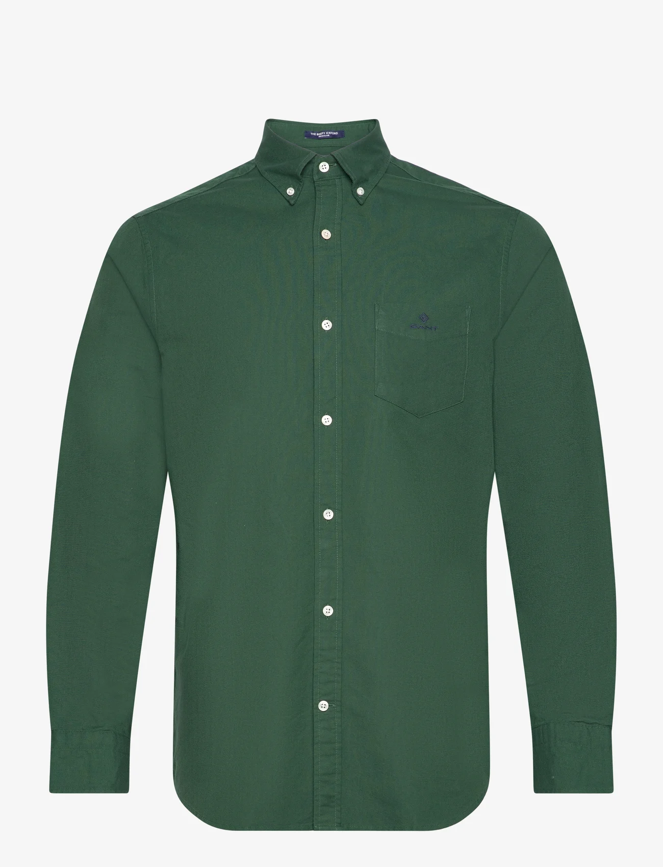 GANT - REG BEEFY OXFORD BD - oxford shirts - forest green - 0