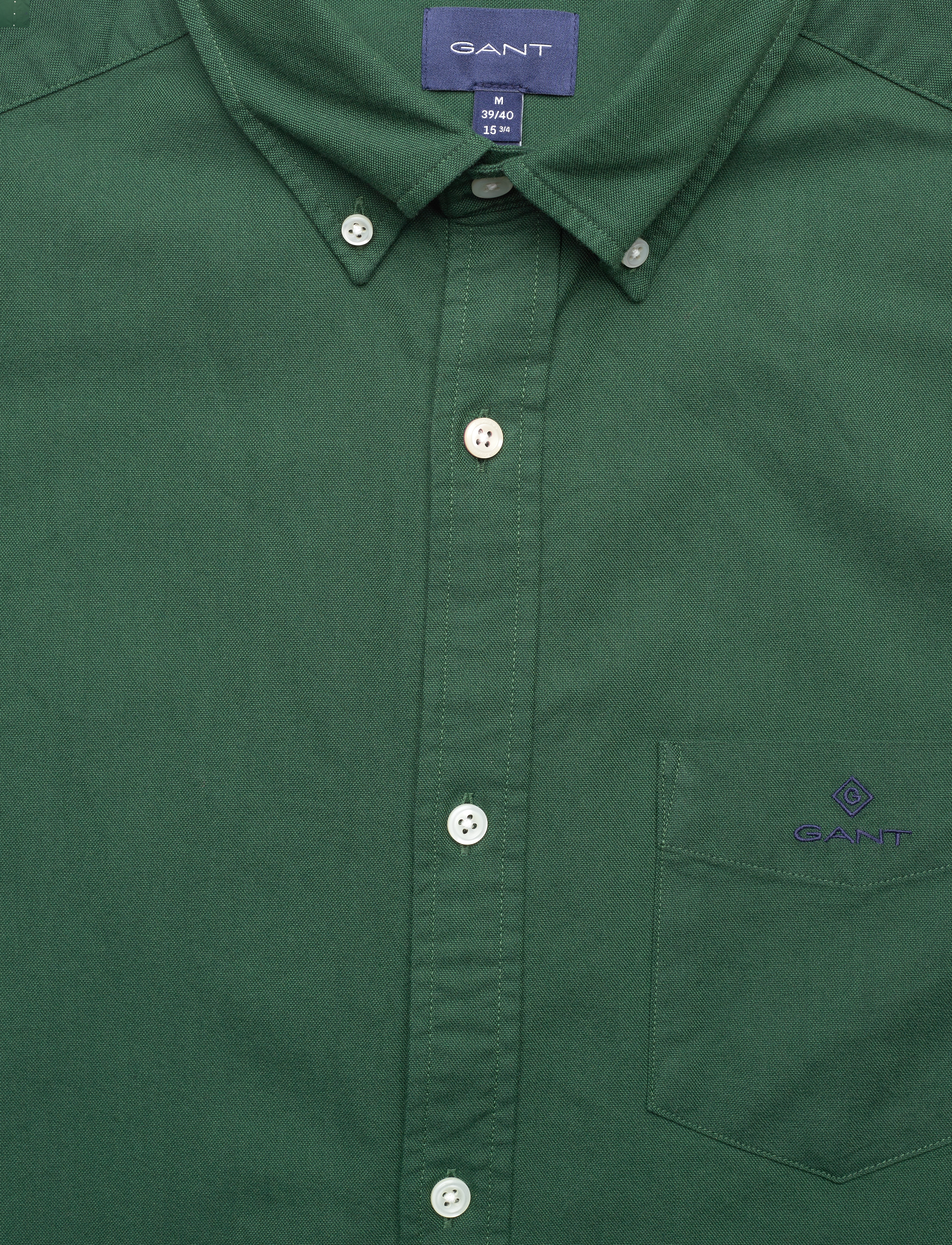 GANT - REG BEEFY OXFORD BD - forest green - 2