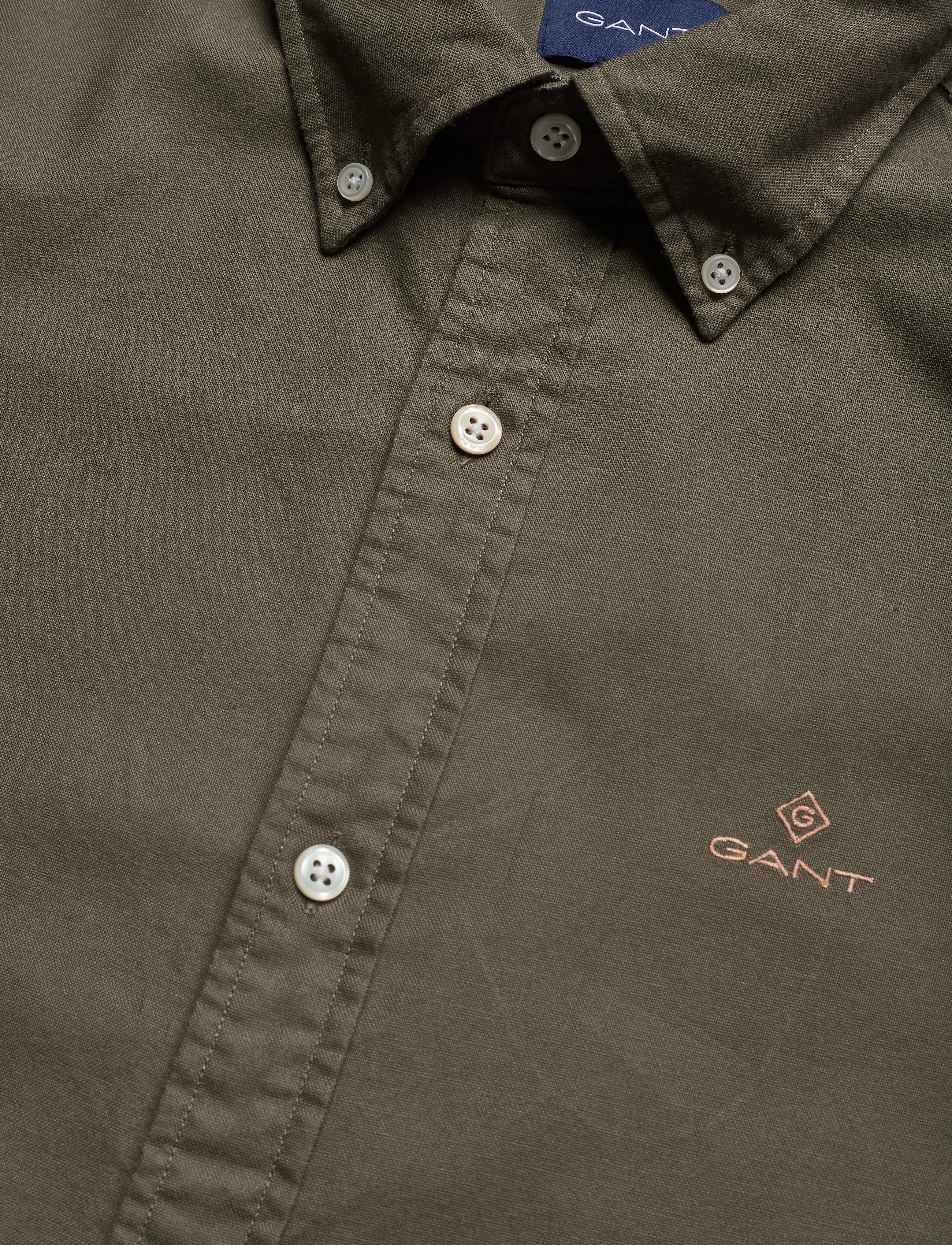 GANT - THE BEEFY OXFORD SHIRT SLIM BD - sea turtle - 3