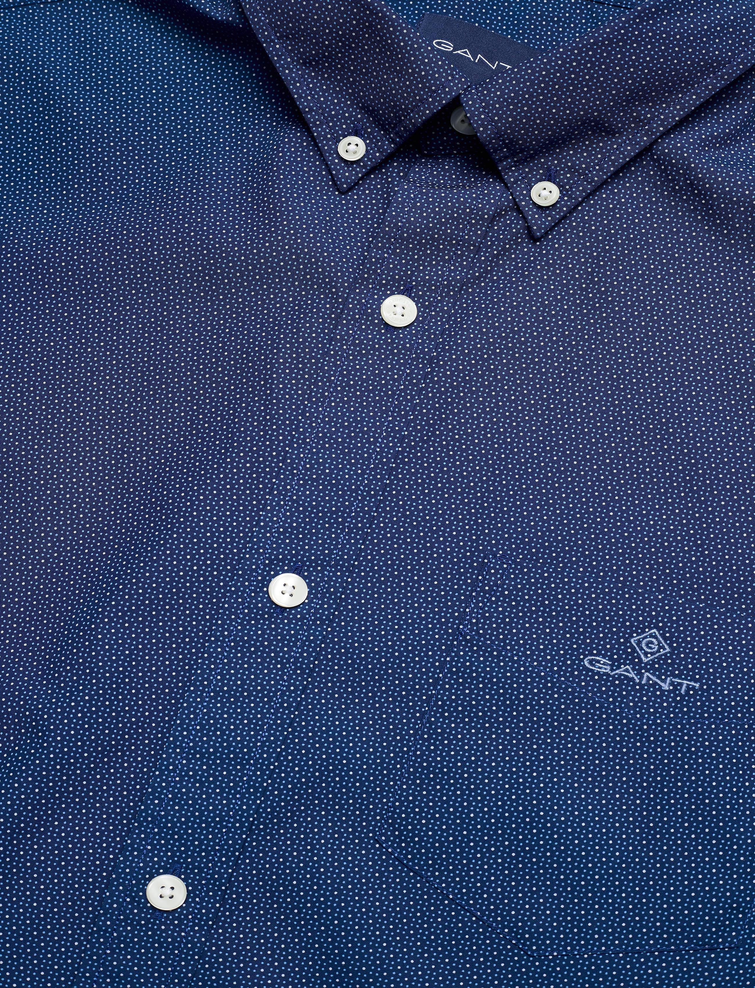 GANT - D1. MICRO DOT PRINT REG BD - deep blue - 2