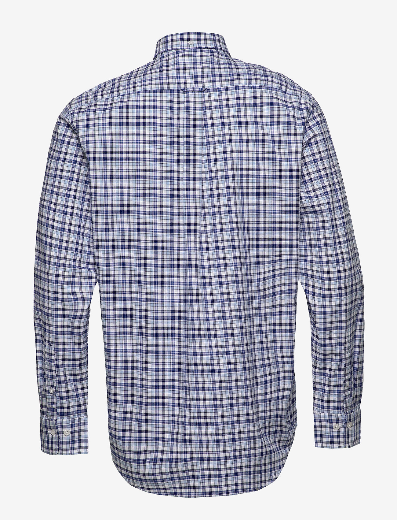 GANT - D1. OXFORD MICRO MADRAS REG BD - blue bell - 1