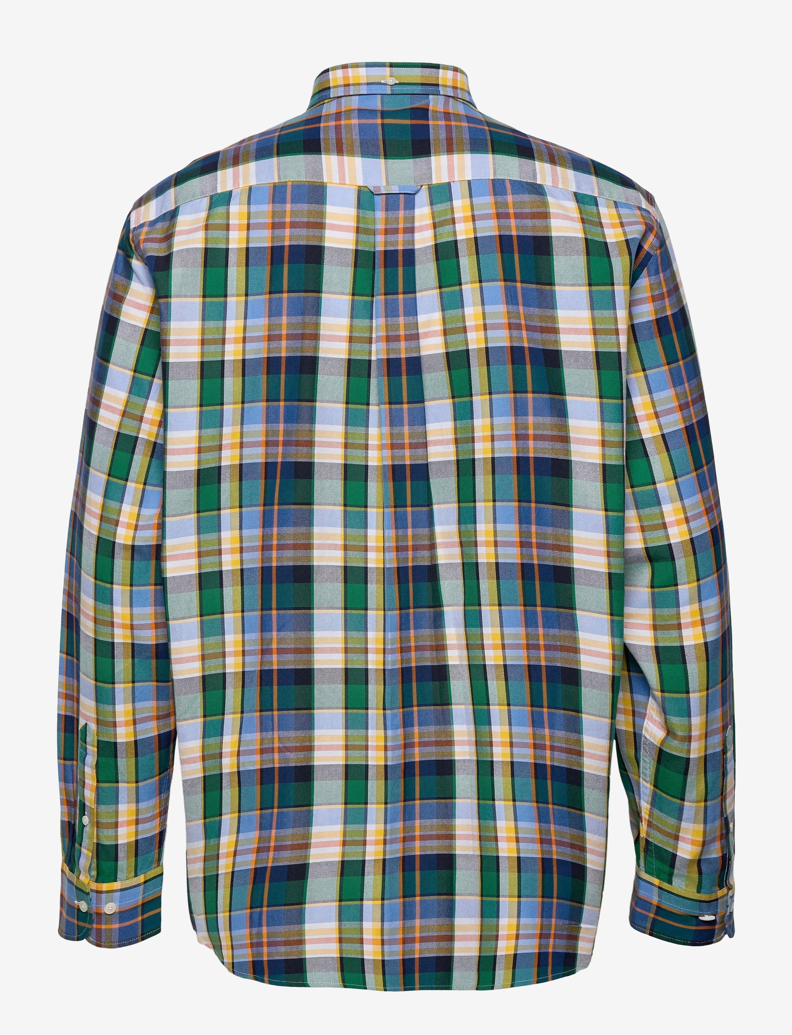GANT - D1. OXFORD PLAID REG BD - pacific blue - 1