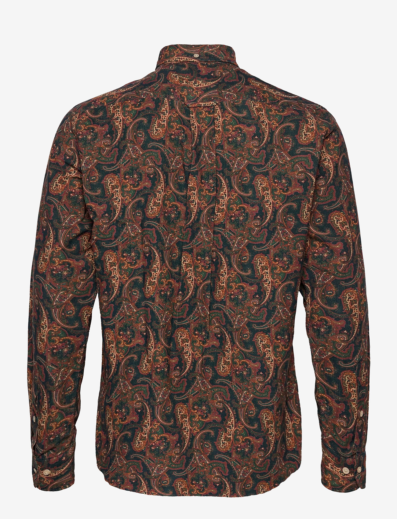GANT - D2. BABYCORD PAISLEY PRINT REG BD - dark khaki - 1