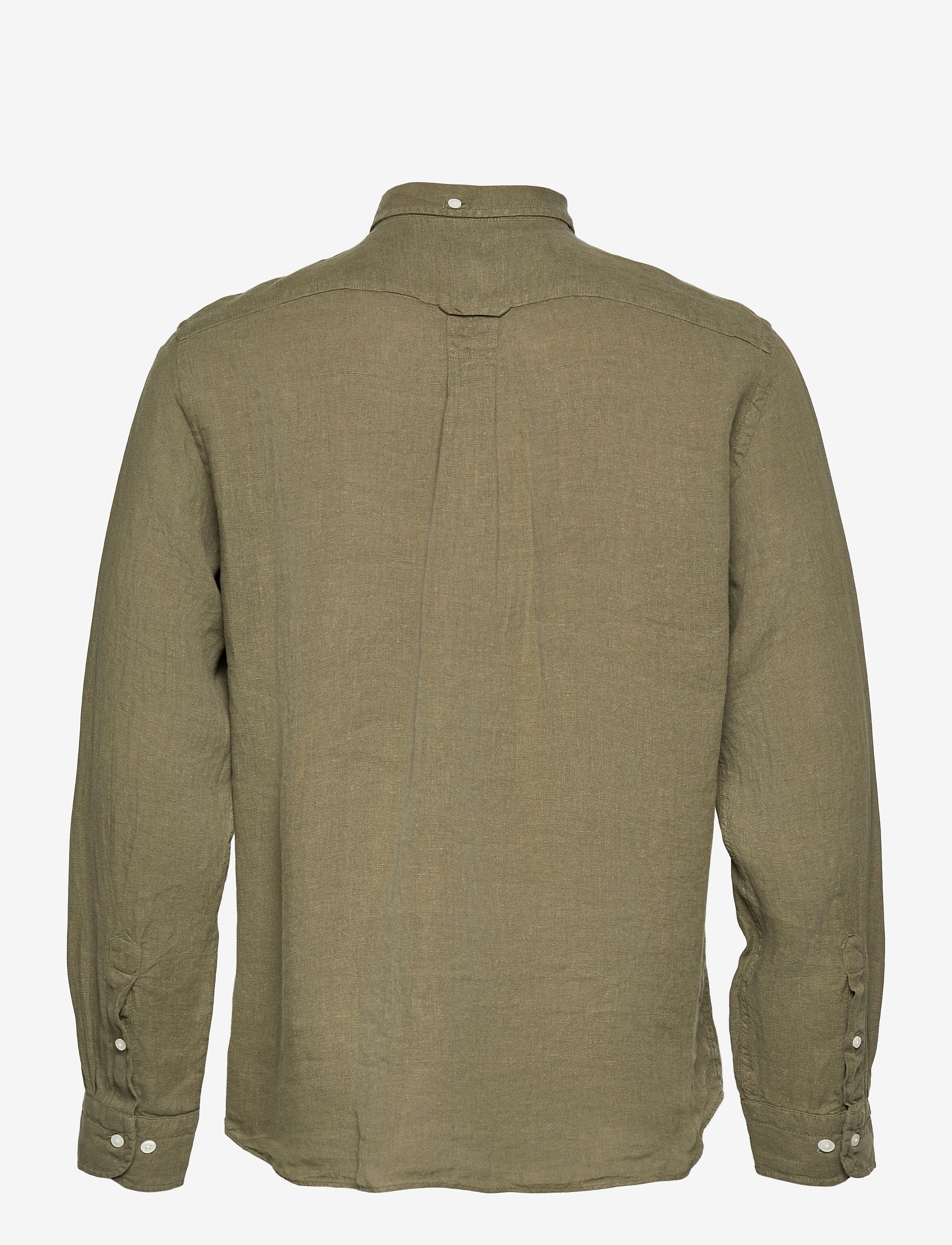 GANT - D2. REG UT GMNT DYED LINEN BD - dark leaf - 1