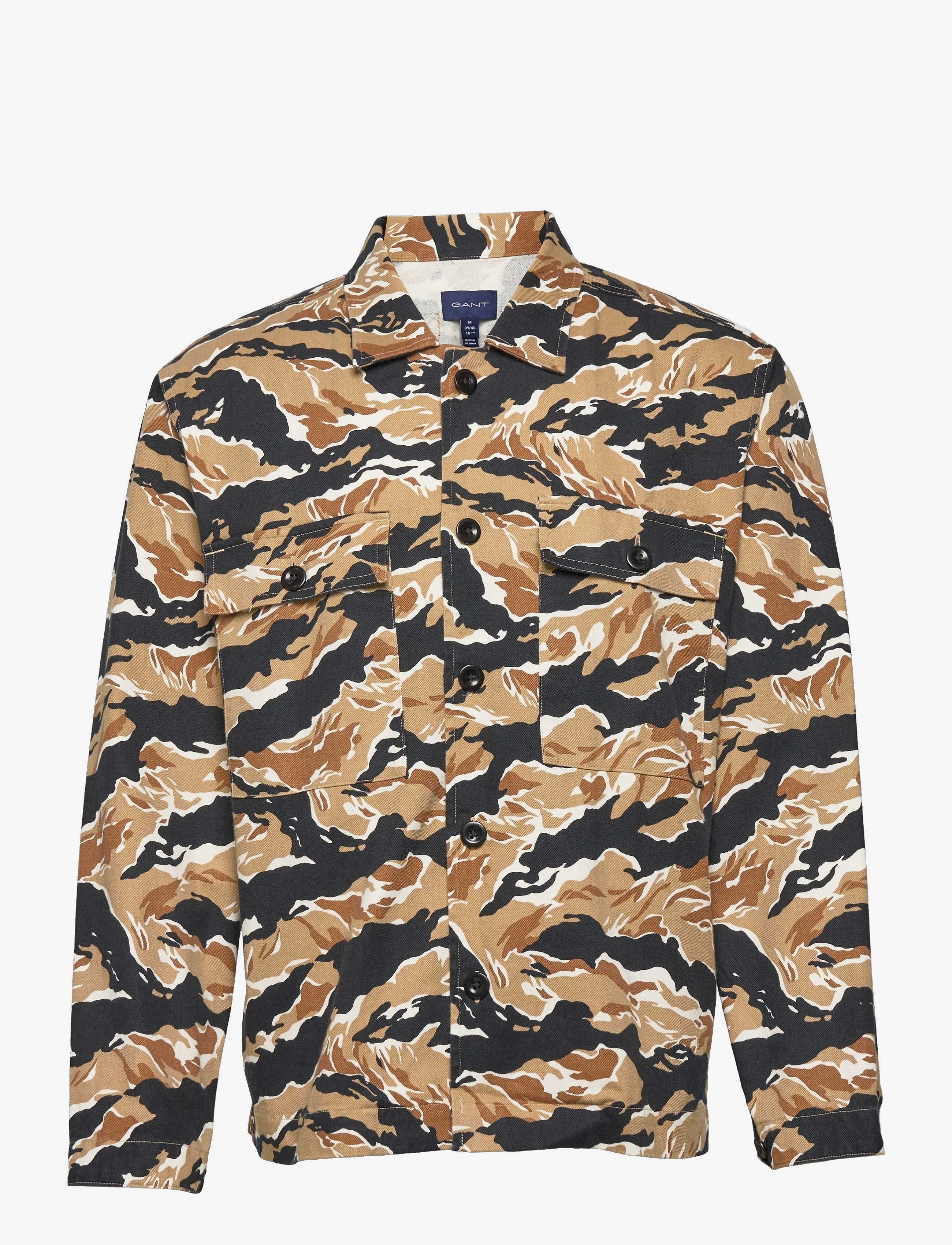 GANT - D2.TIGER CAMO OVERSHIRT TOWN - black - 0