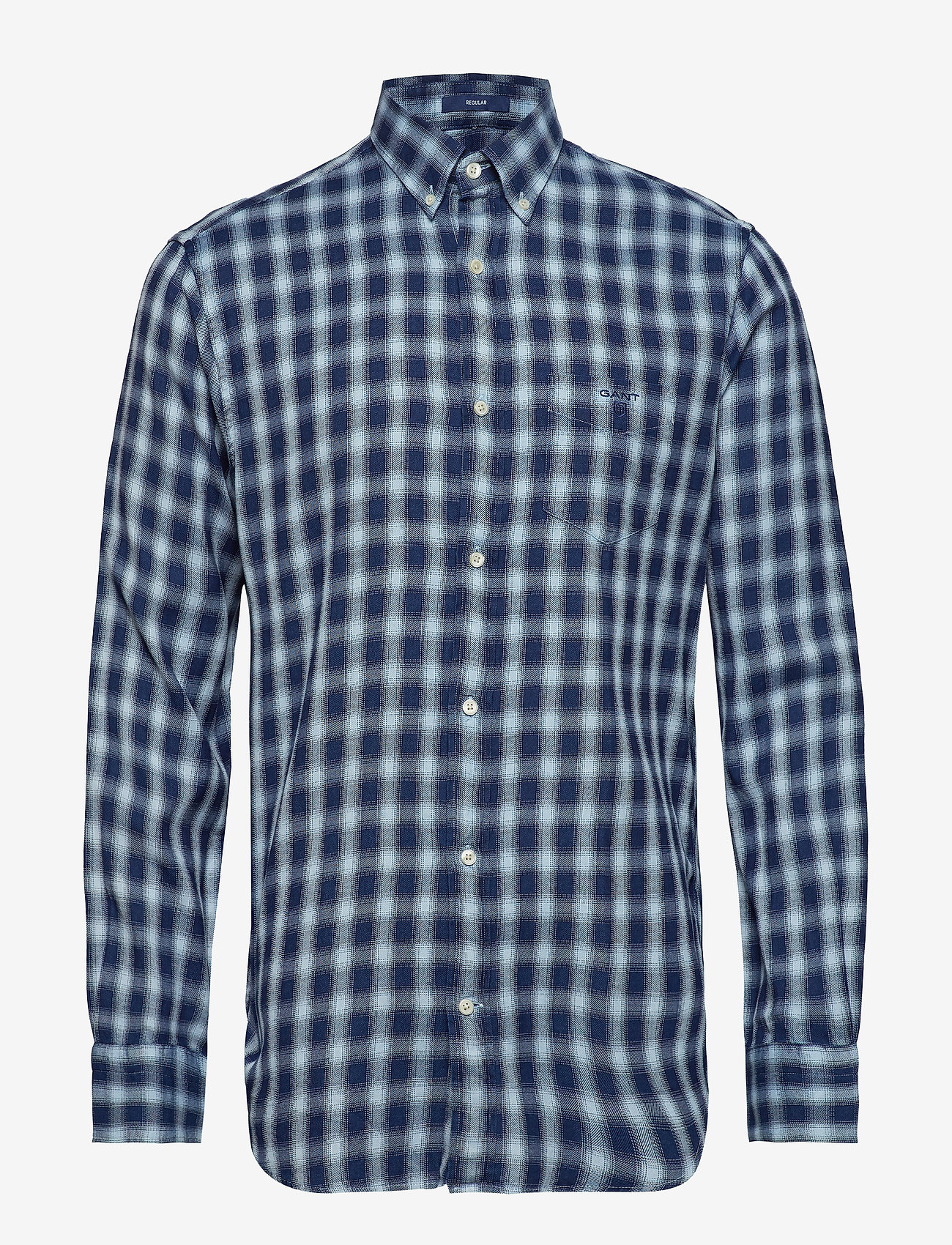 GANT - O2. WINDBLOWN FLANNEL INDIGO REG BD - marine - 0