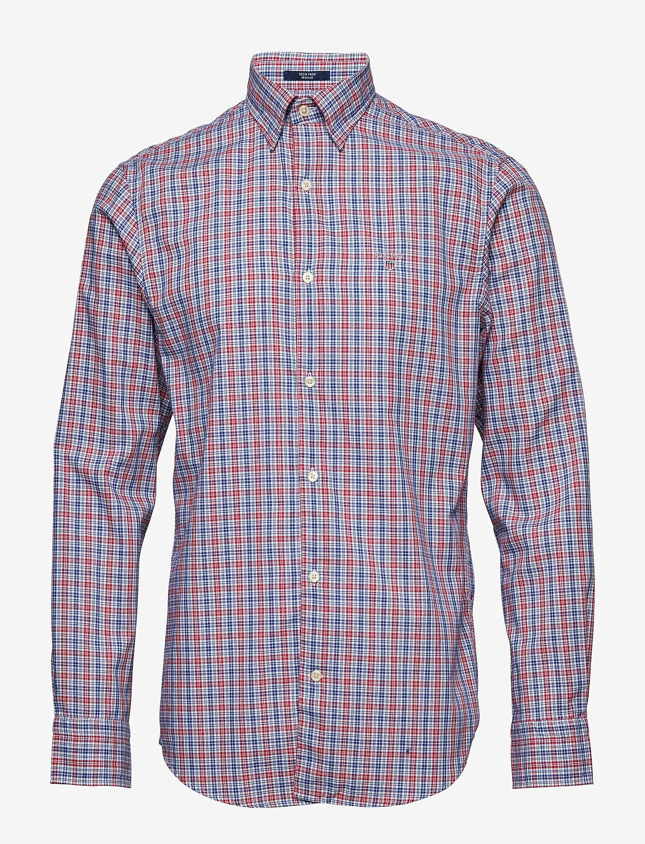 GANT - O2. TP OXFORD CHECK REG HBD - mahogny red - 0