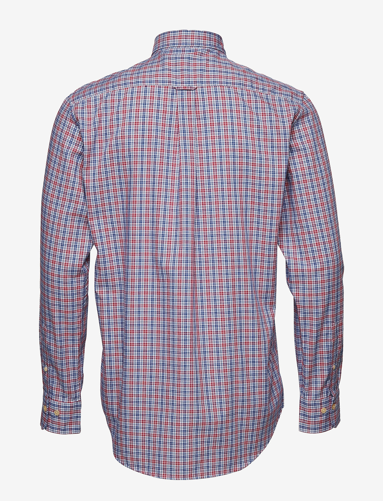 GANT - O2. TP OXFORD CHECK REG HBD - mahogny red - 1