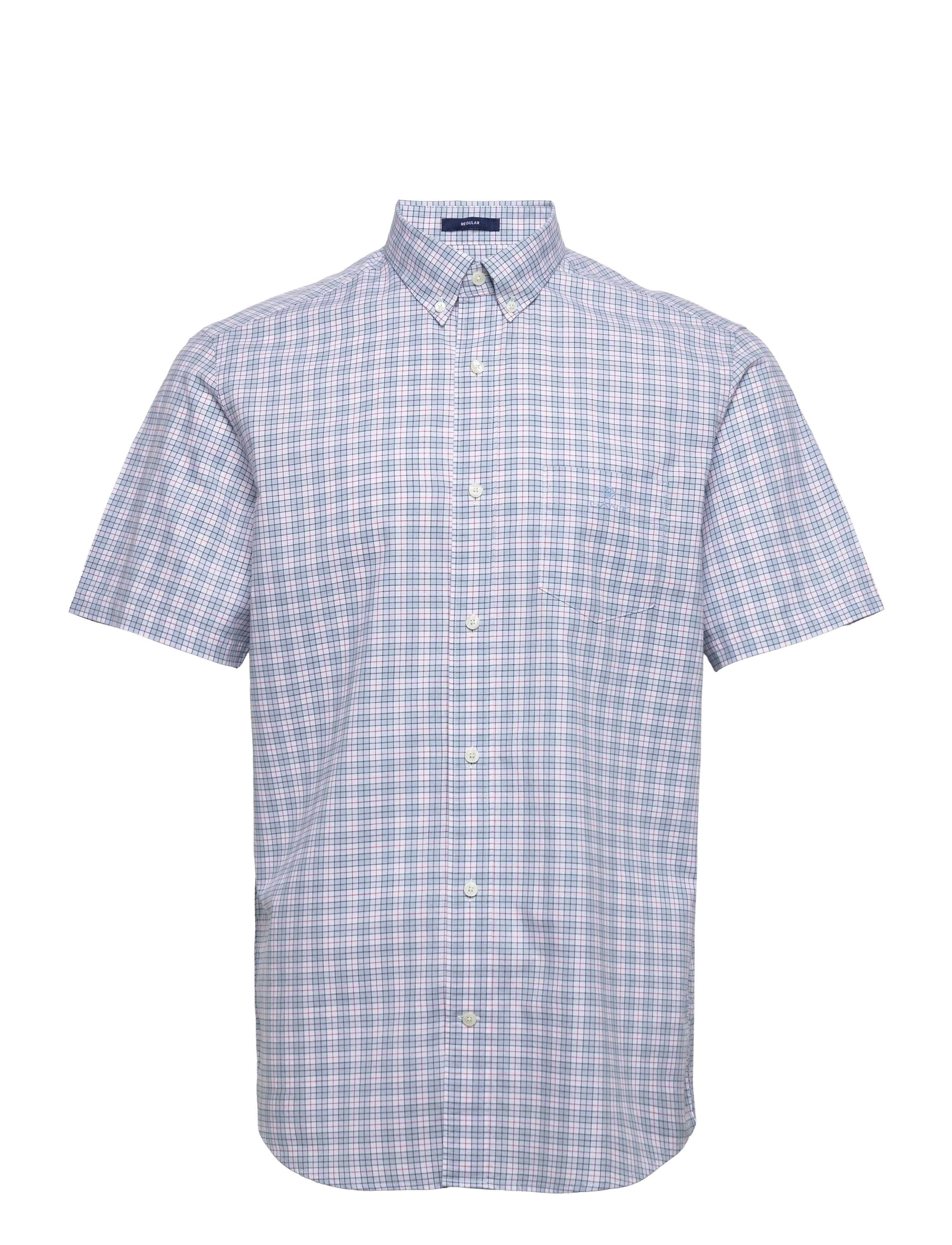 GANT - D1. REG TWILL CHECK SS BD - hamptons blue - 0