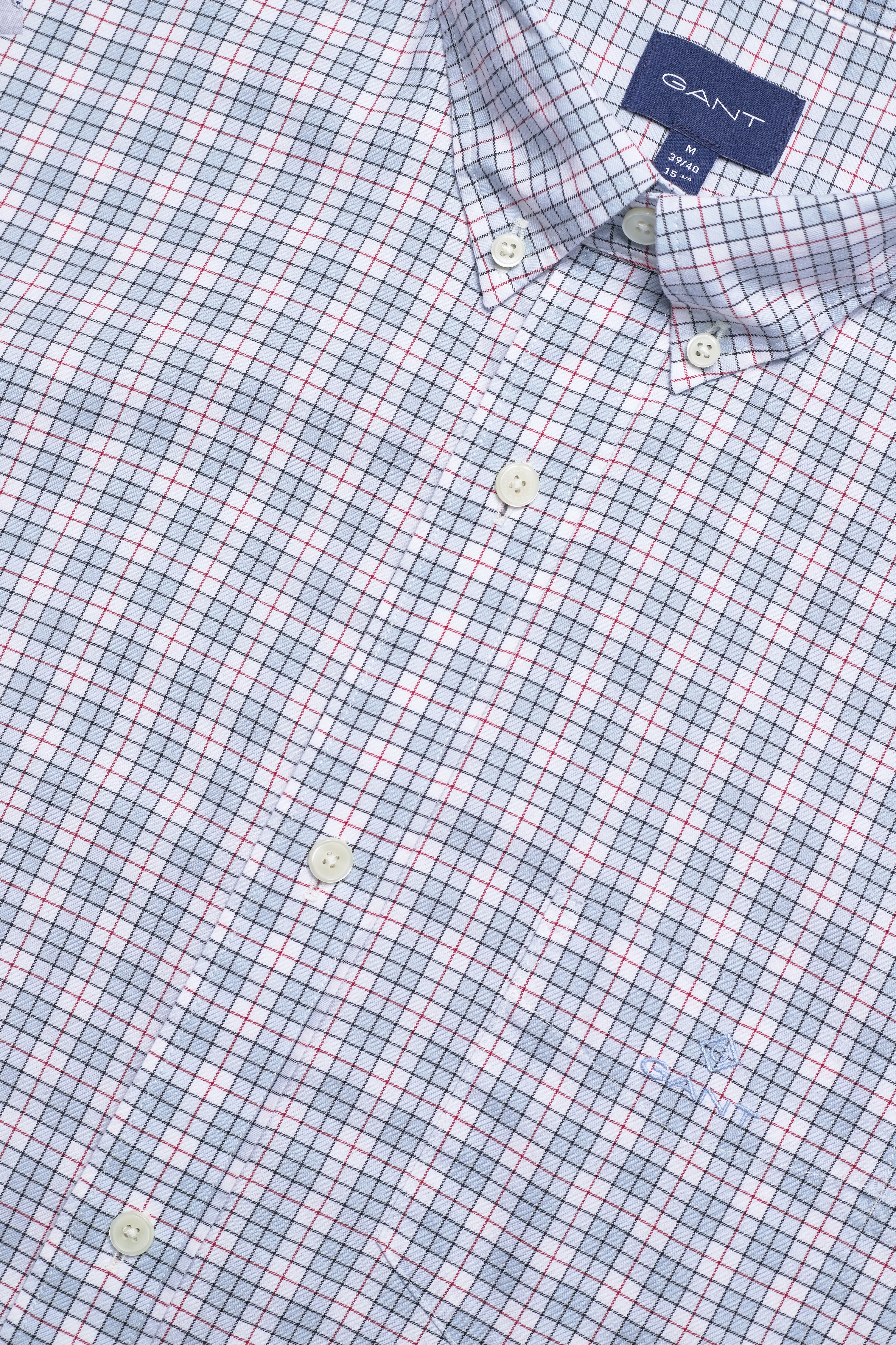 GANT - D1. REG TWILL CHECK SS BD - hamptons blue - 3