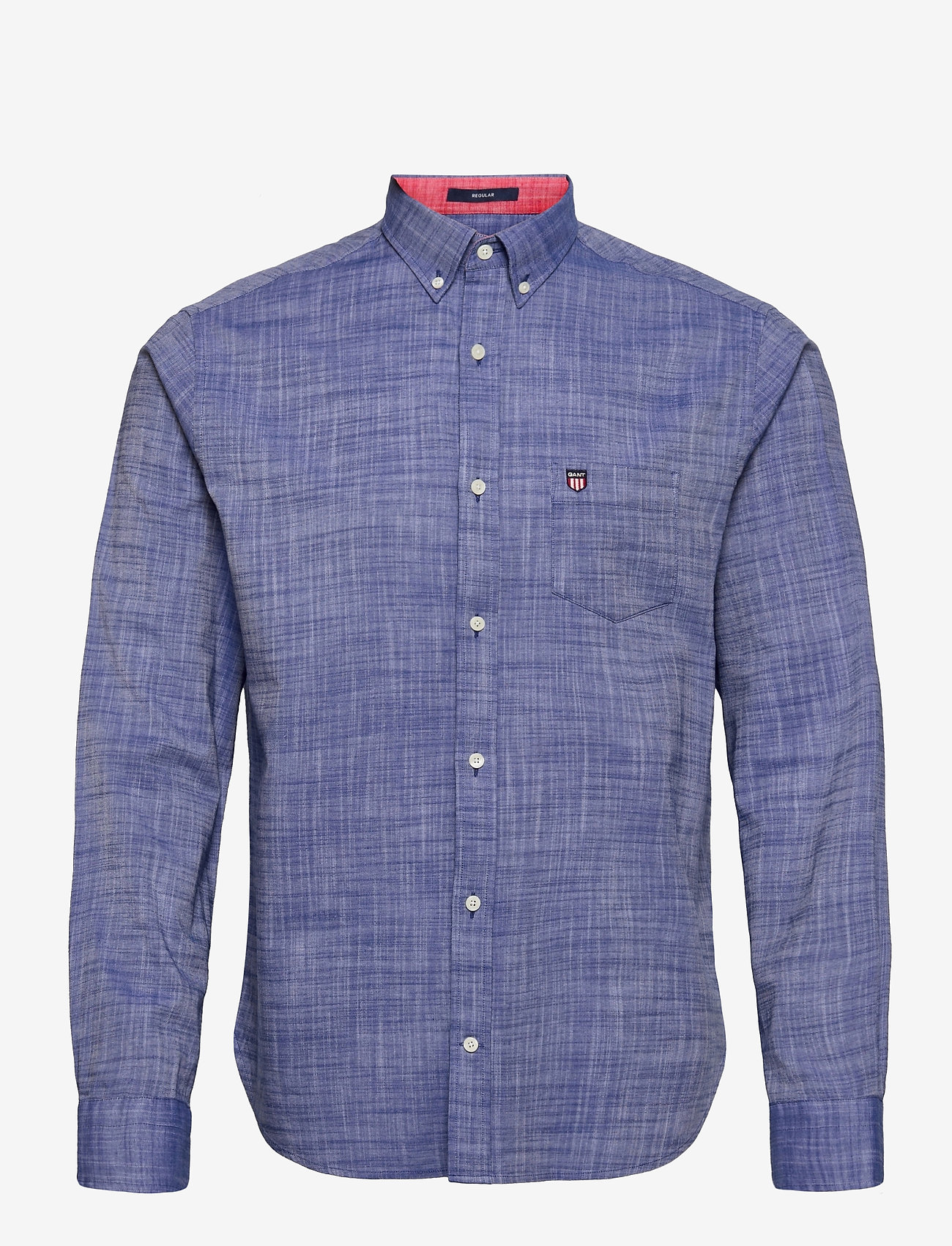 GANT - D2. REG UT COTTON TWILL SLUB BD - college blue - 0