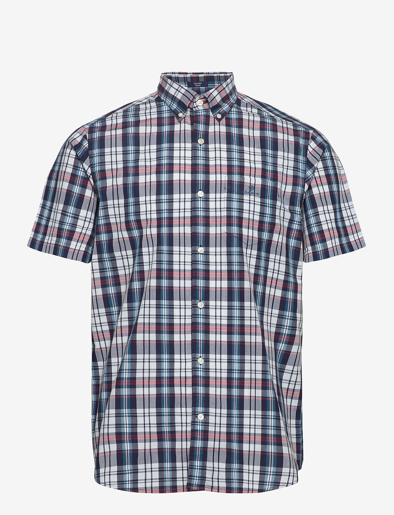 D1. TP BC INDIGO CHECK REG BD SS - FIERY RED