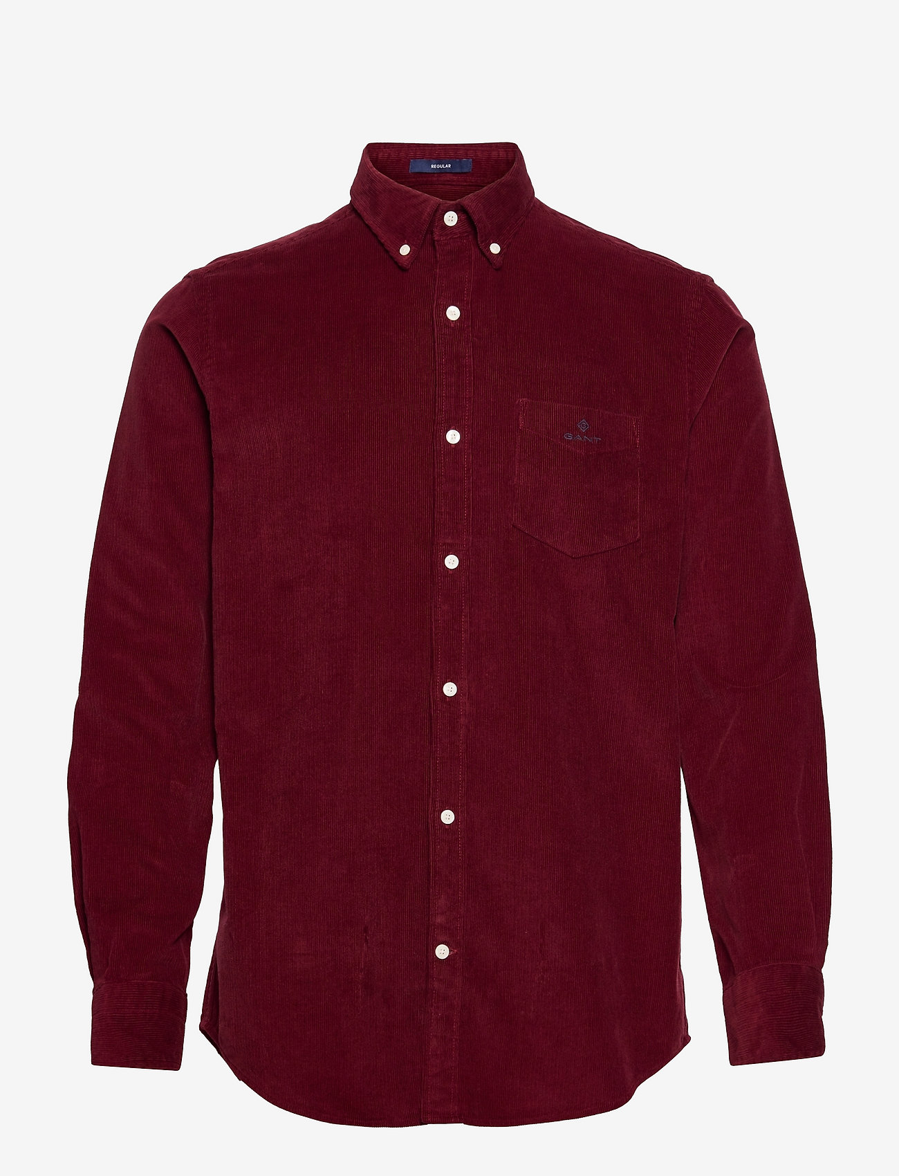 GANT - D1. REG CORDUROY SHIRT BD - plumped red - 0